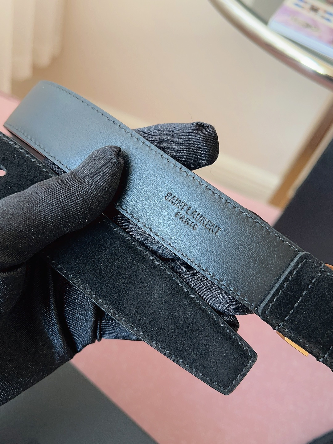 Saint Laurent Female Basic Belt Cow Leather S-l