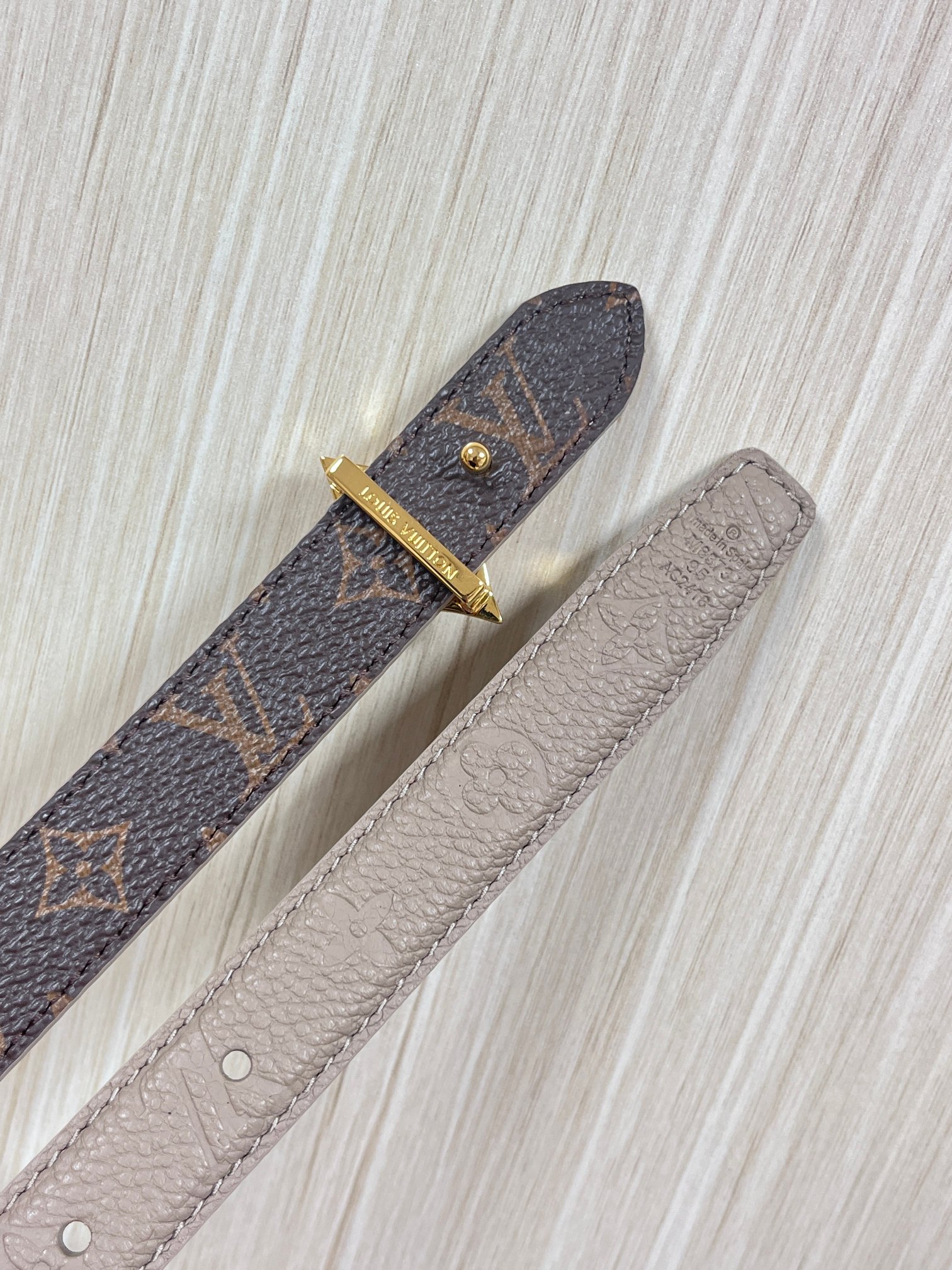 Female Basic Belt Cow Leather Gray