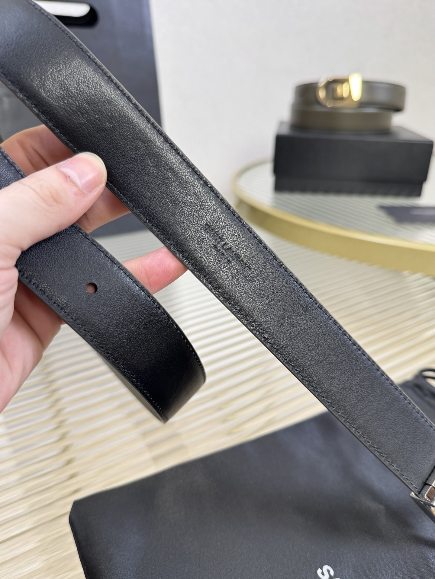 Saint Laurent Female Leather Belt S-m-l