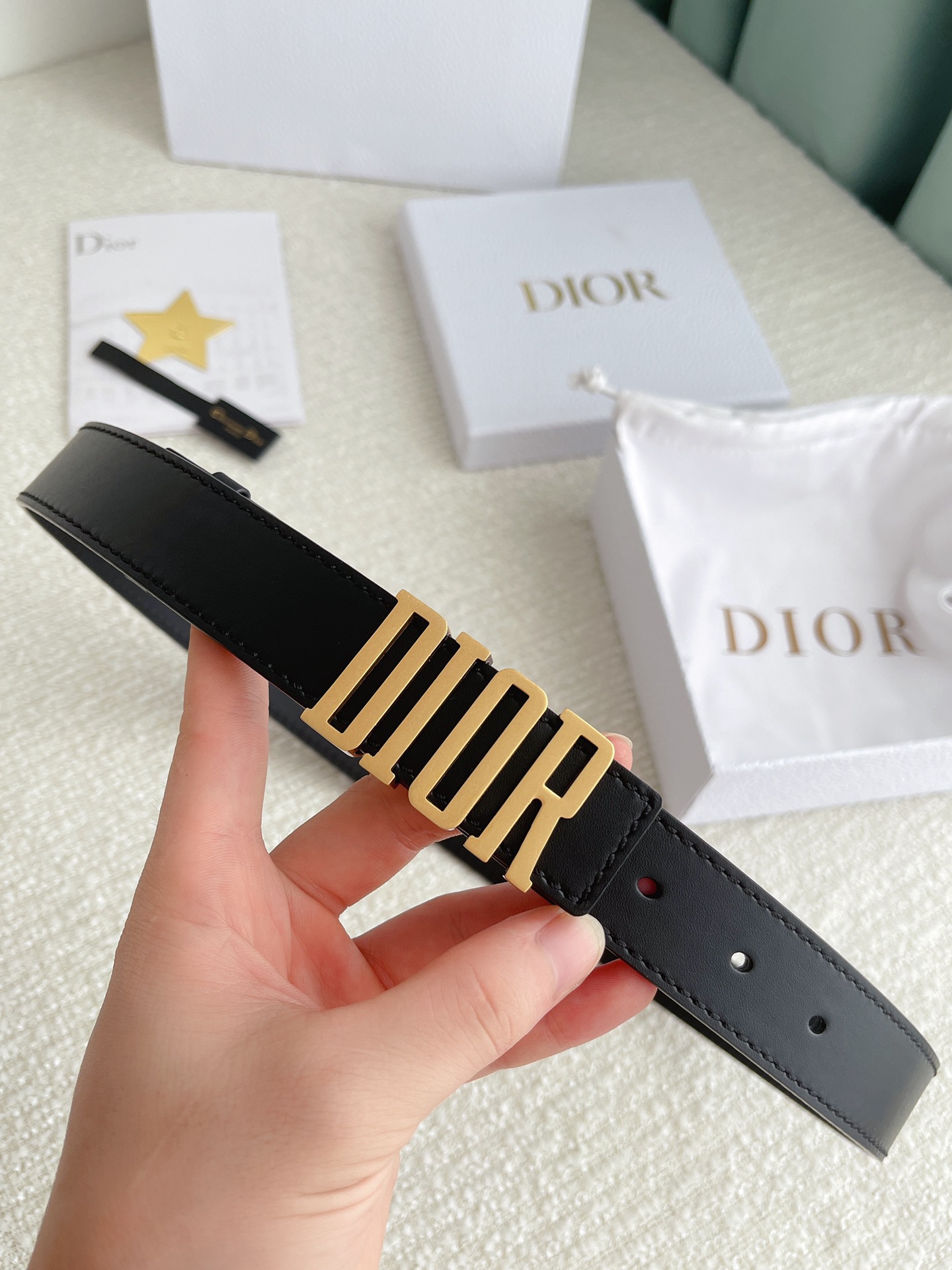 Dior Female Basic Belt Cow Leather M