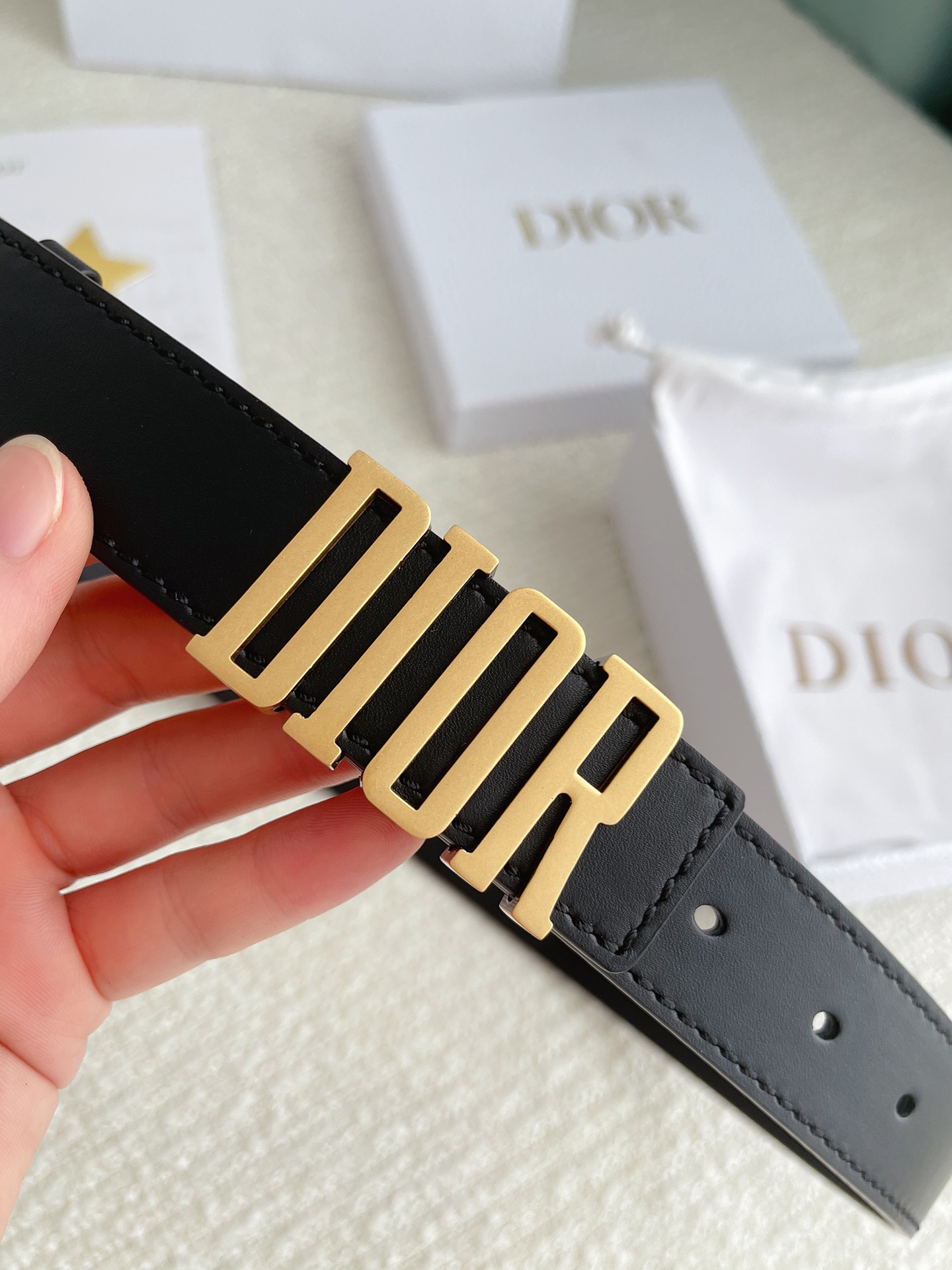 Dior Female Basic Belt Cow Leather M