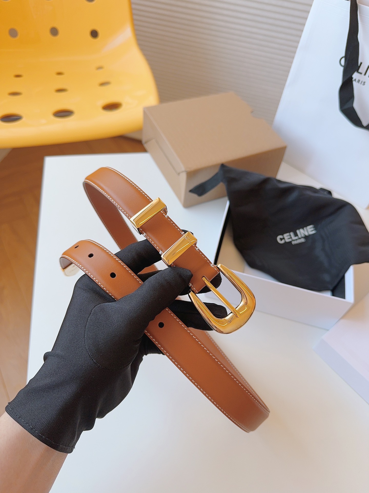 Celine Female Leather Belt 18mm-25mm-l