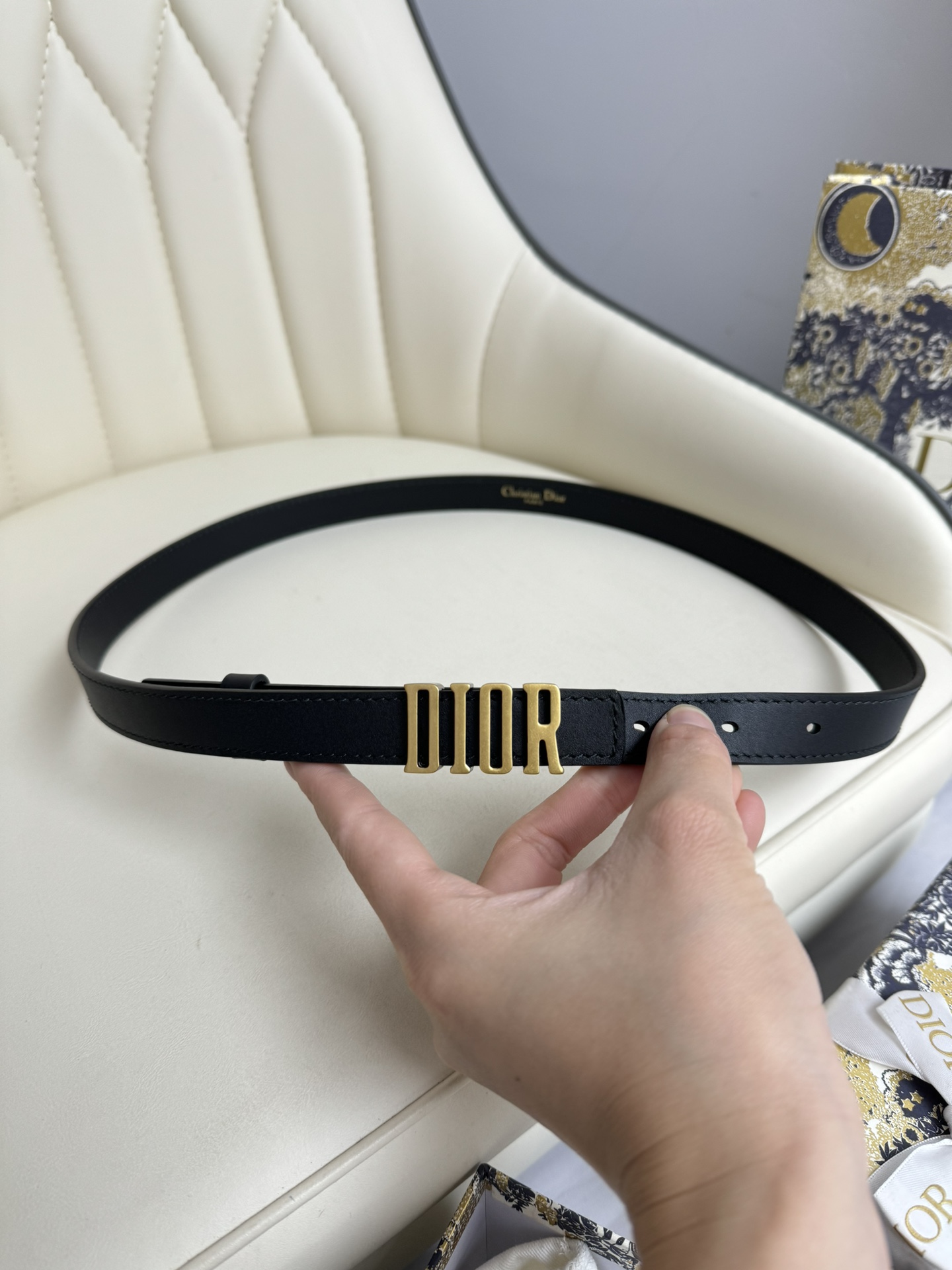 Dior Female Basic Belt Cow Leather M