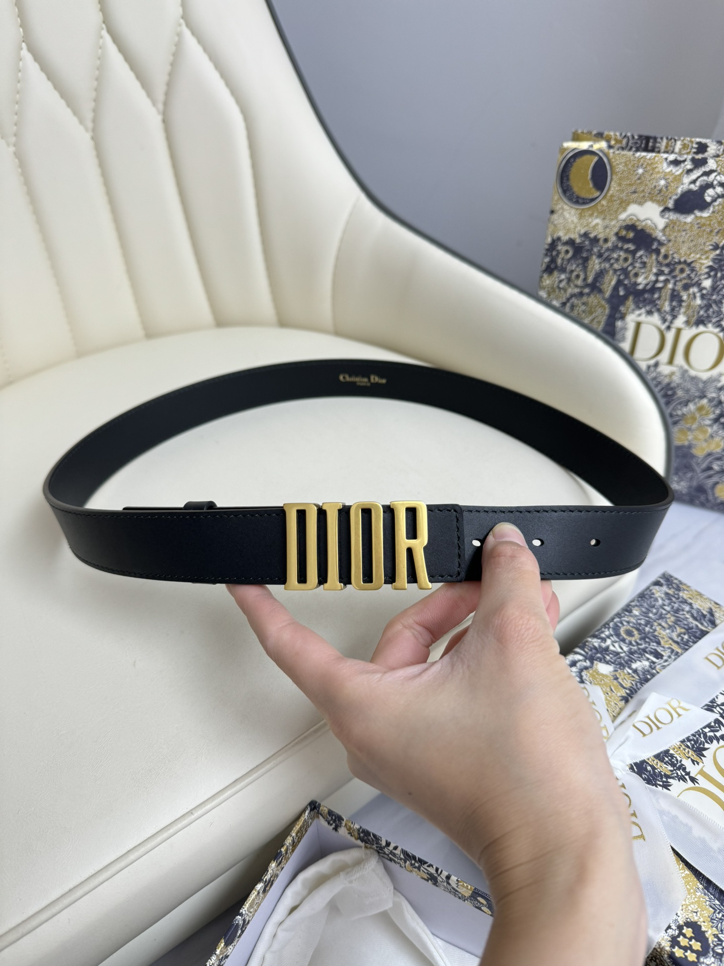 Dior Female Basic Belt Cow Leather M