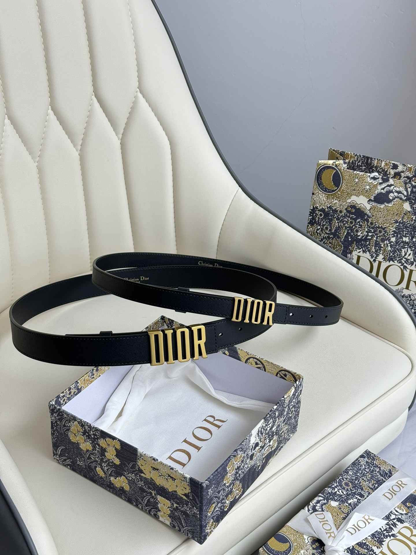 Dior Female Basic Belt Cow Leather M