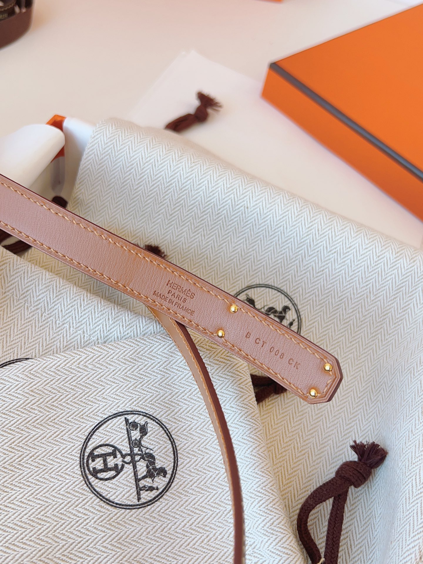 Hermès Female Basic Belt Cow Leather 13514-s-m-l