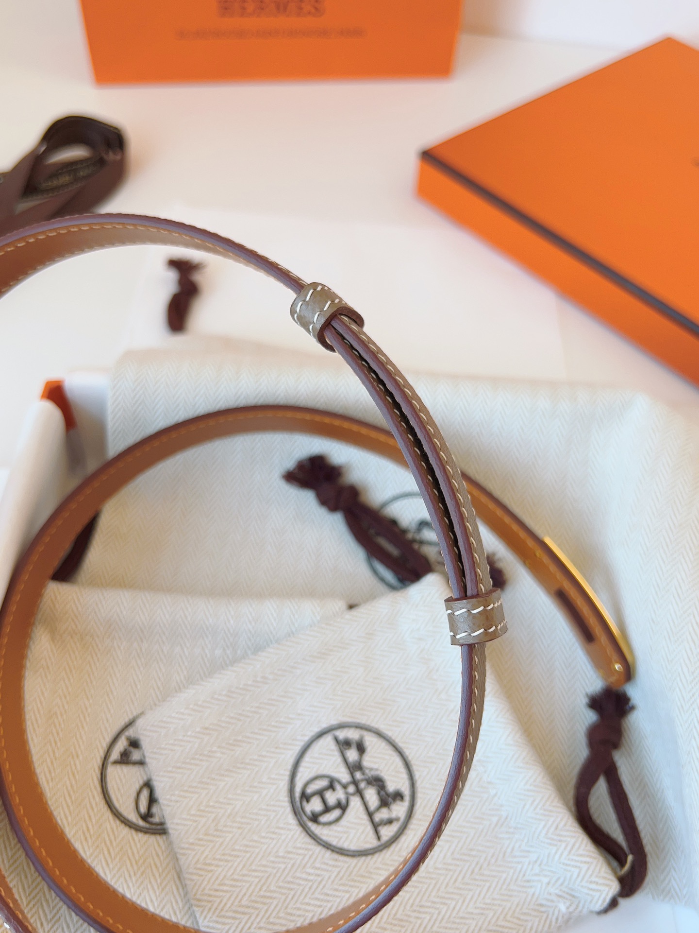 Hermès Female Basic Belt Cow Leather 13514-s-m-l