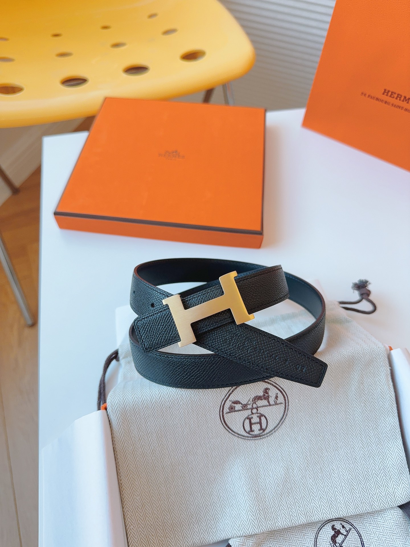 Hermès Female Basic Belt Cow Leather S-m