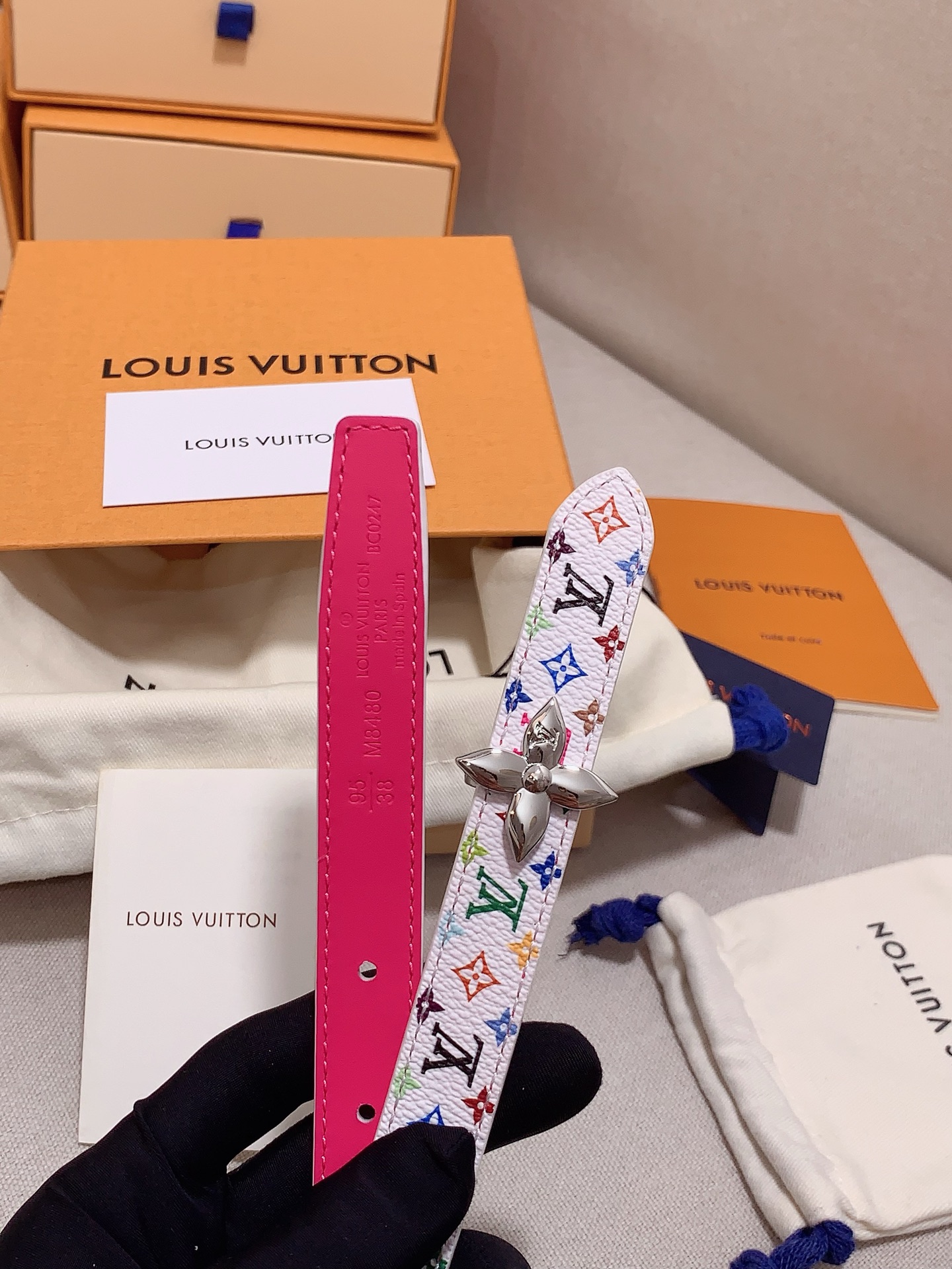 Louis Vuitton Female Leather Belt 5mm-s-m-l