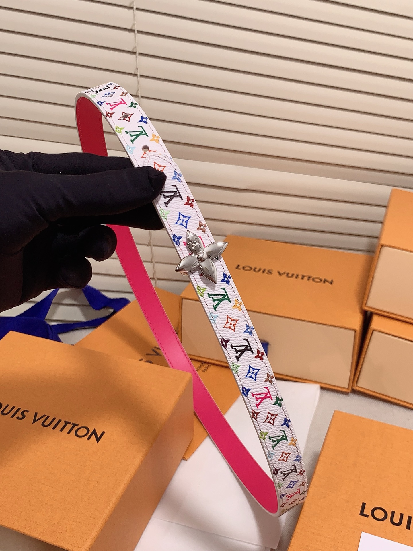 Louis Vuitton Female Leather Belt 5mm-s-m-l