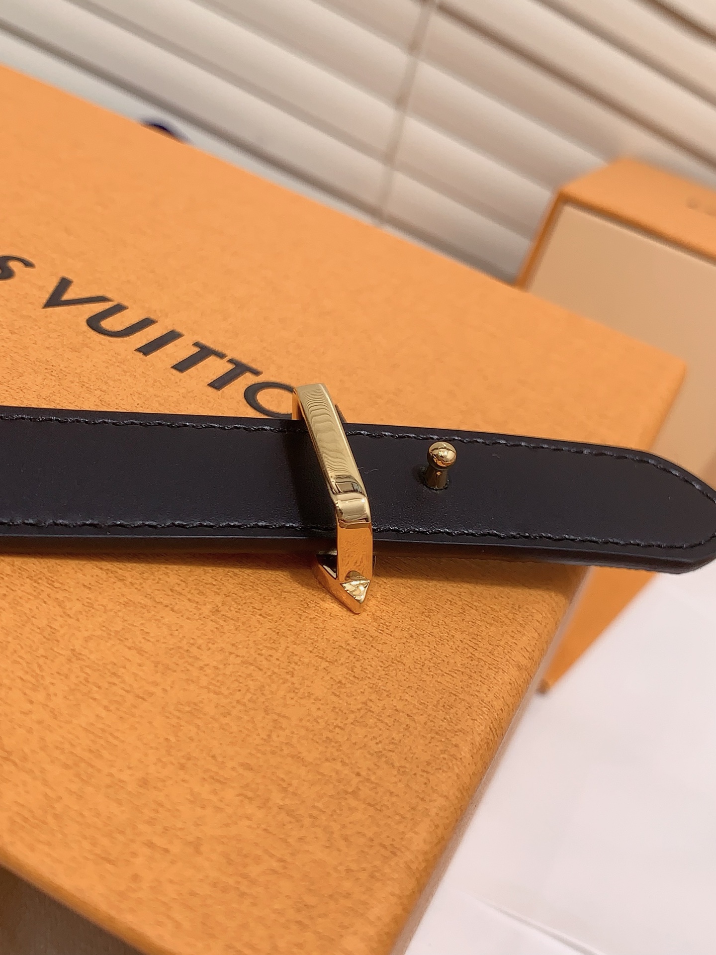 Louis Vuitton Female Leather Belt 5mm-13514-l-m-s