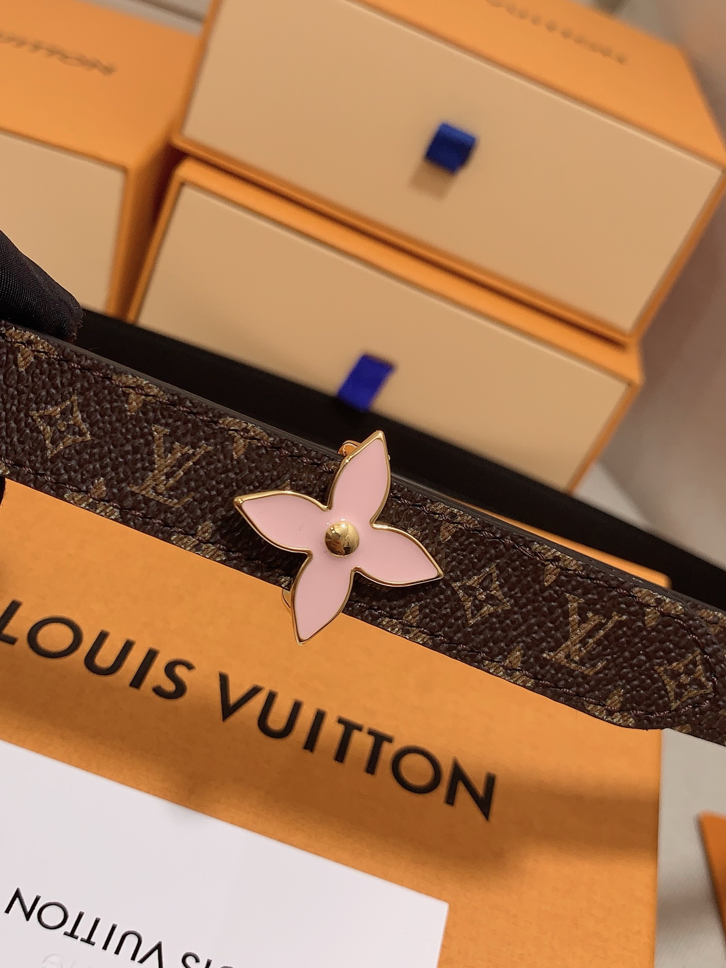 Louis Vuitton Female Leather Belt 5mm-13514-l-m-s