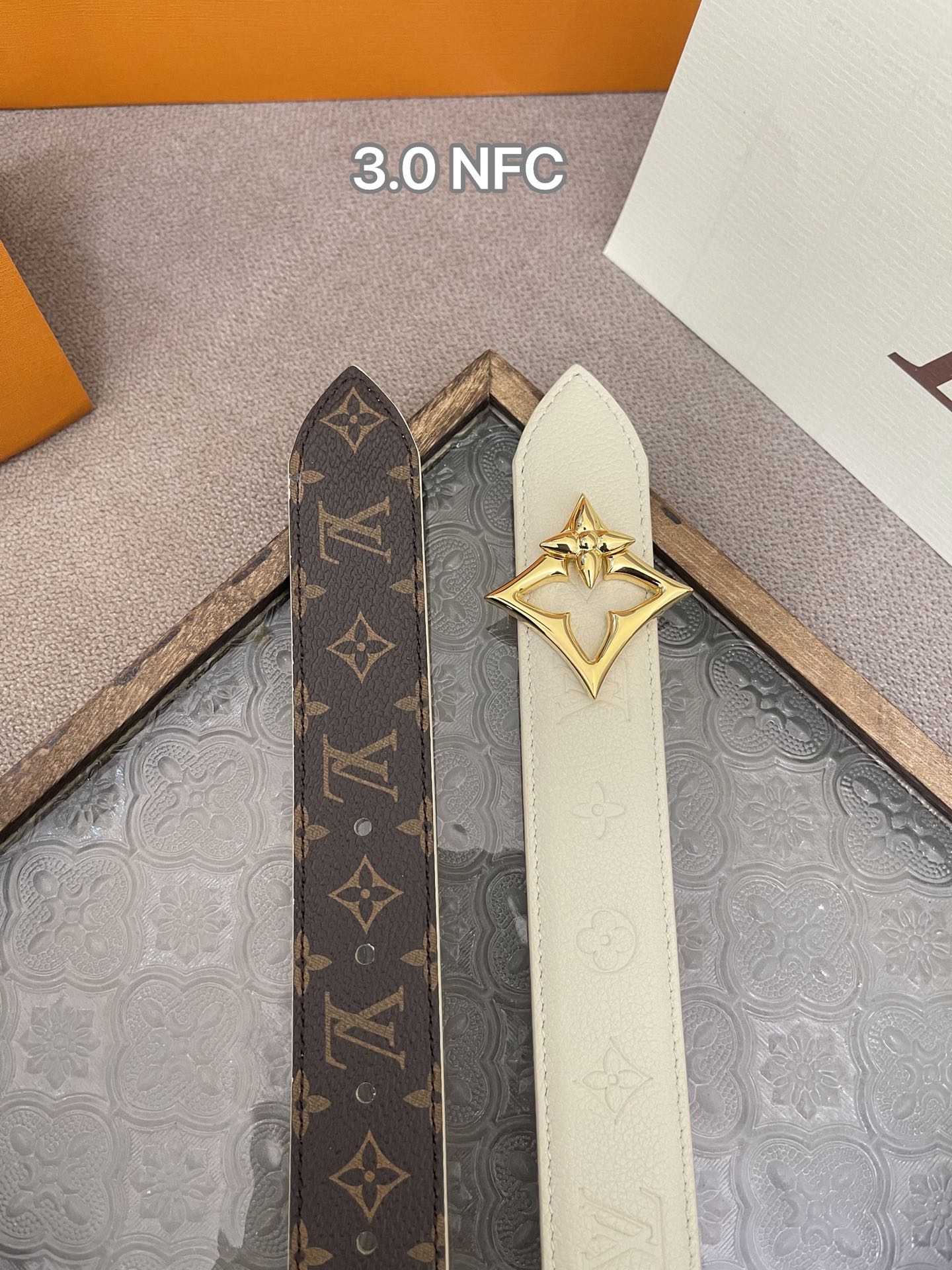 Louis Vuitton Female Basic Belt Cow Leather M-l