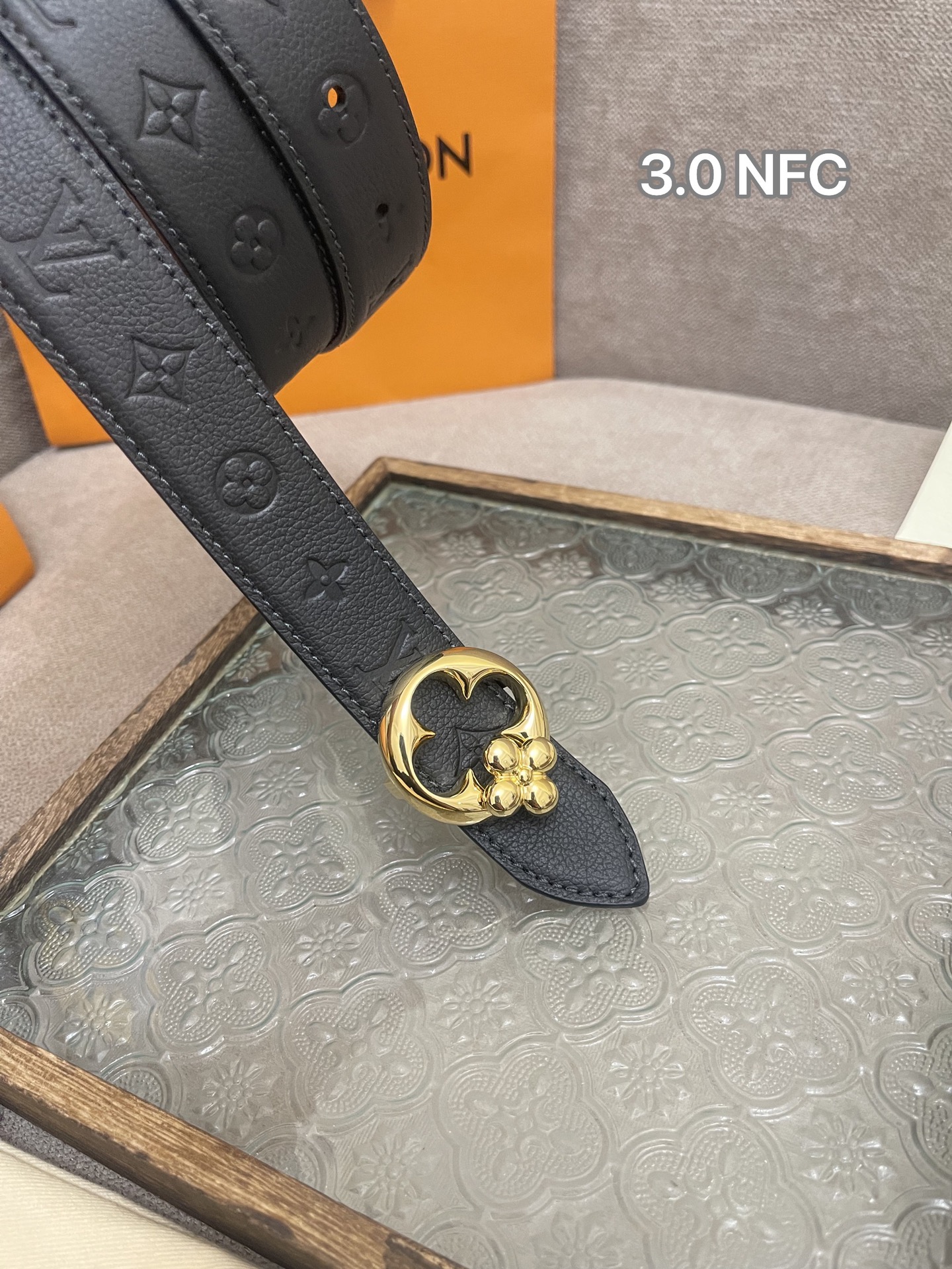 Louis Vuitton Female Basic Belt Cow Leather M-l