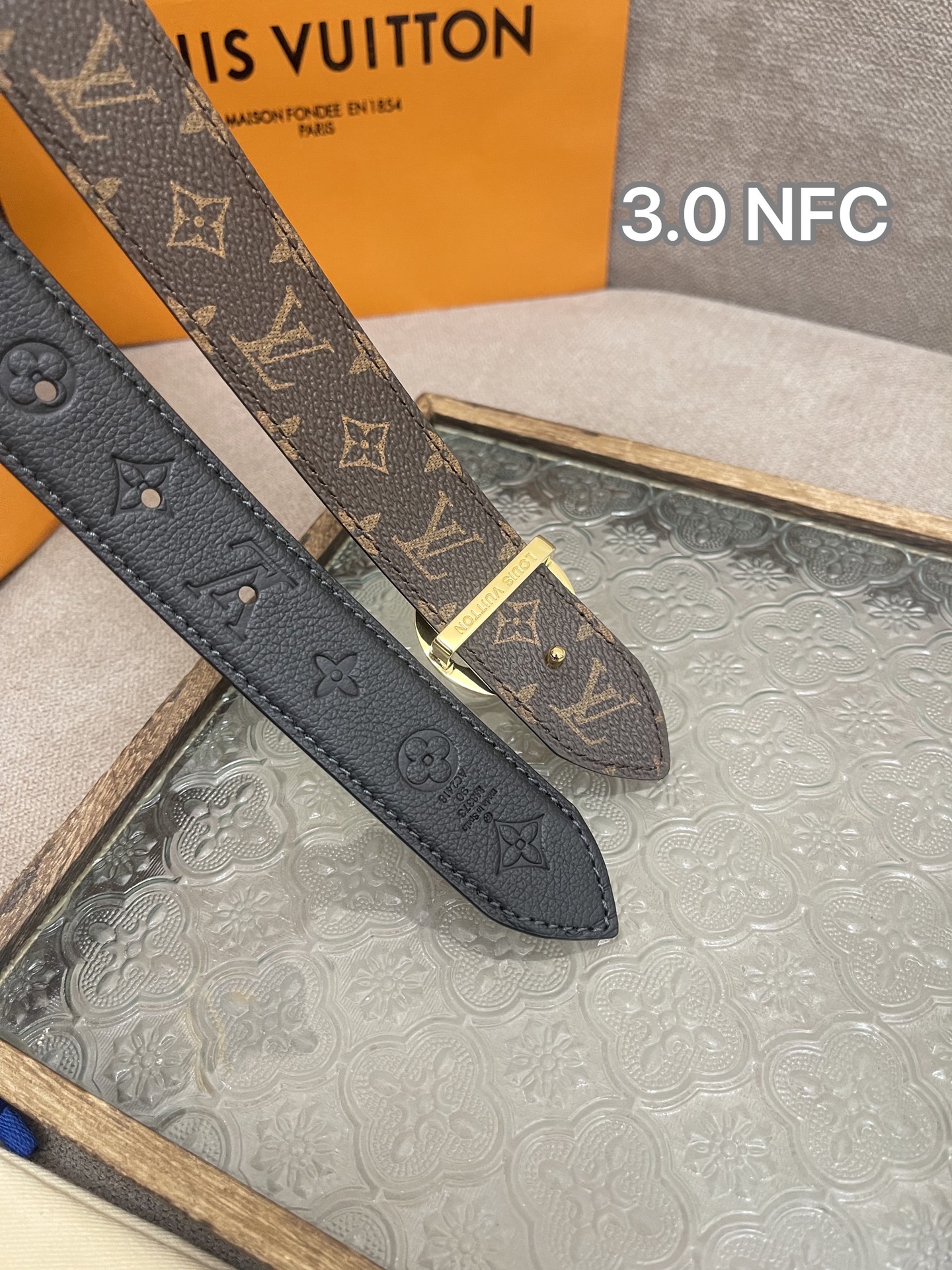 Louis Vuitton Female Basic Belt Cow Leather M-l