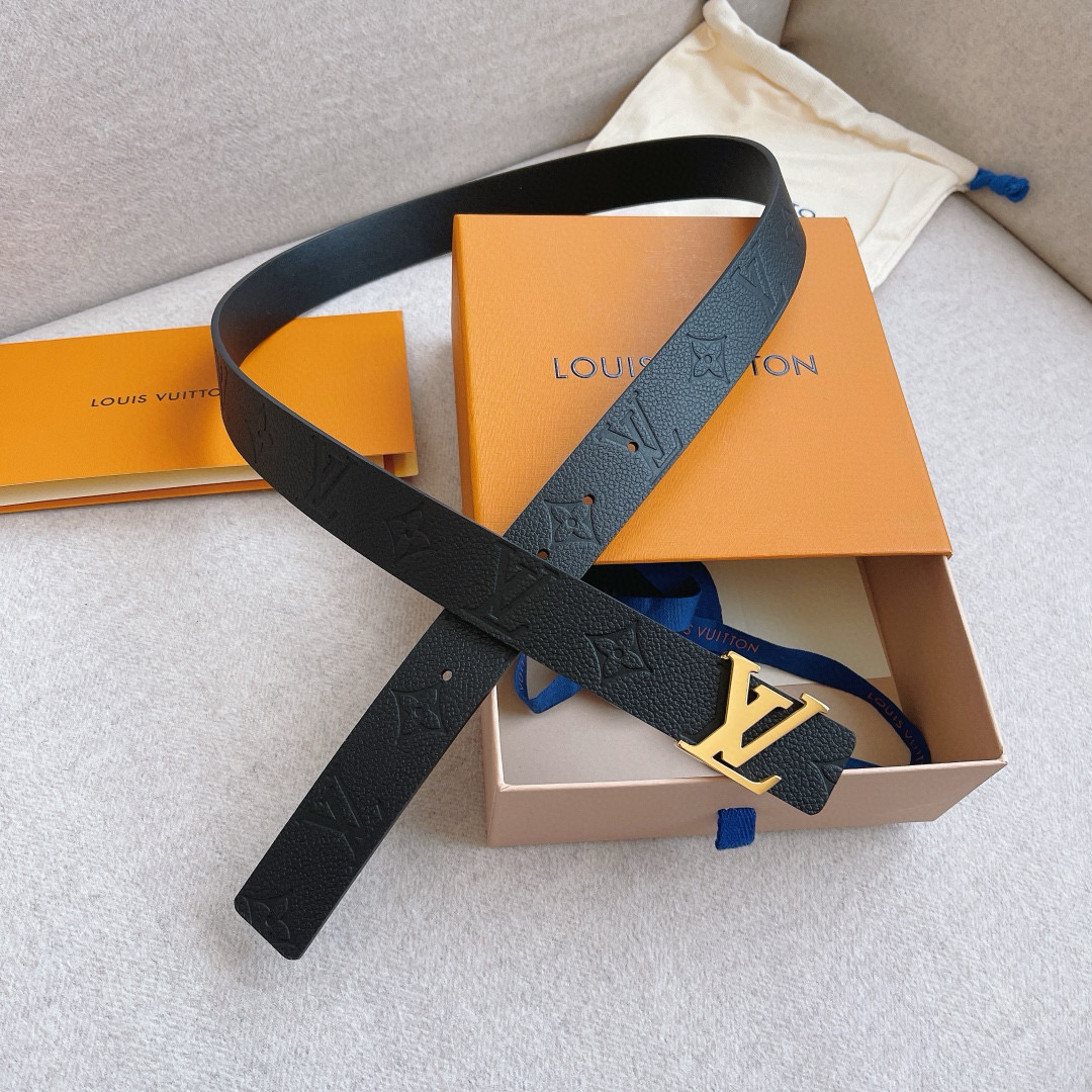 Louis Vuitton Female Basic Belt Cow Leather 30mm-m-l
