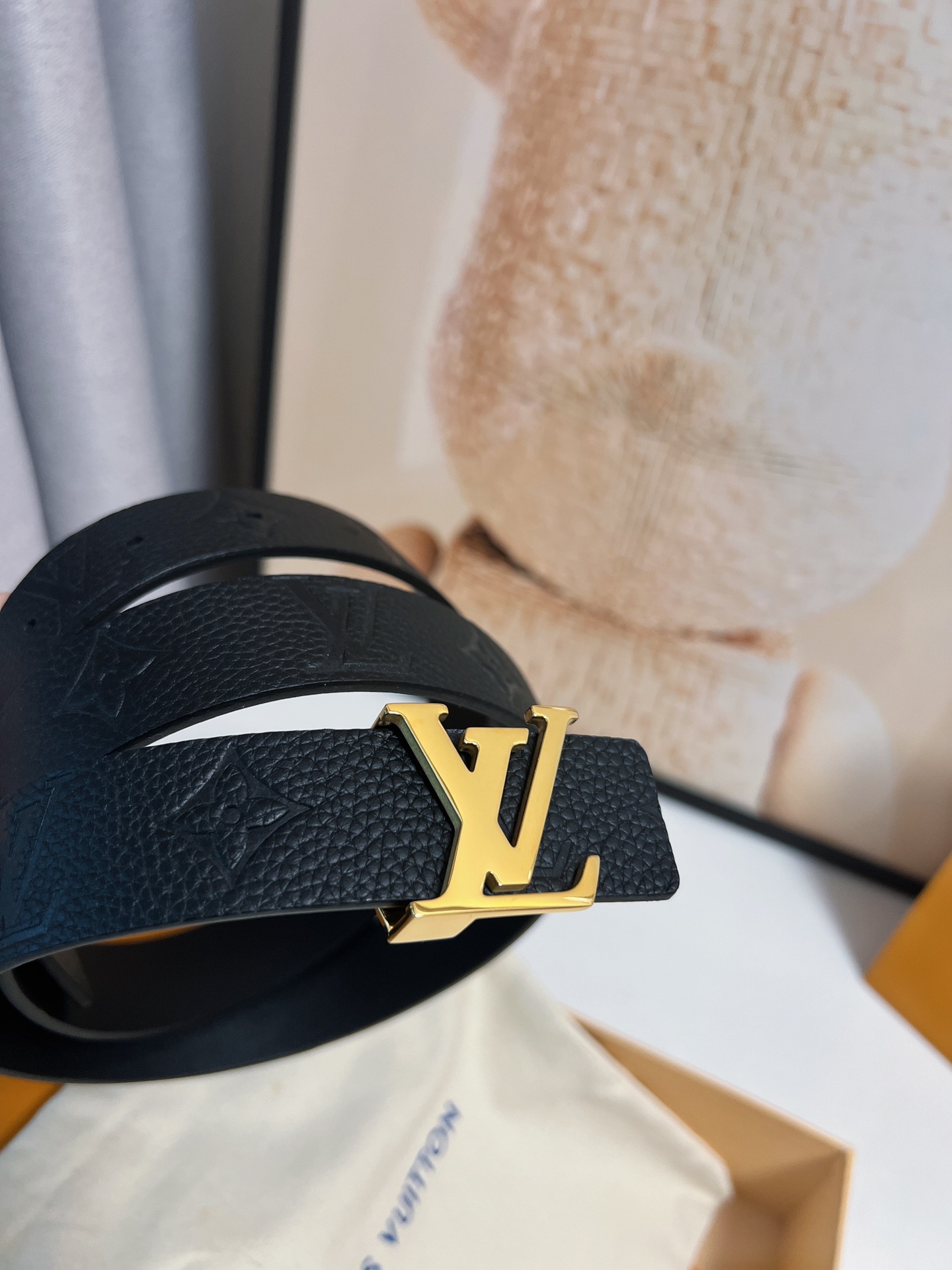 Louis Vuitton Female Basic Belt Cow Leather 13514-m-l