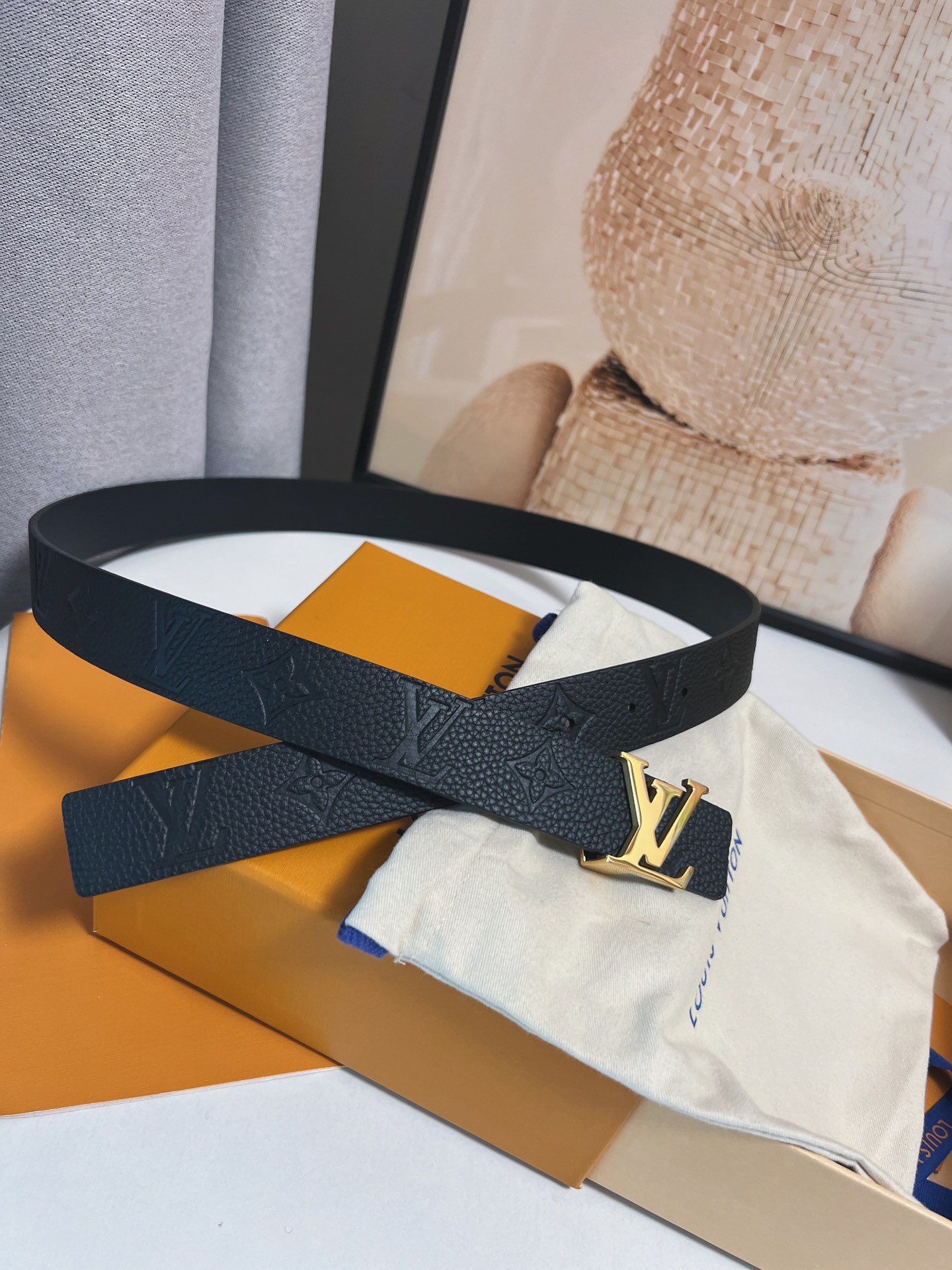 Louis Vuitton Female Basic Belt Cow Leather 13514-m-l