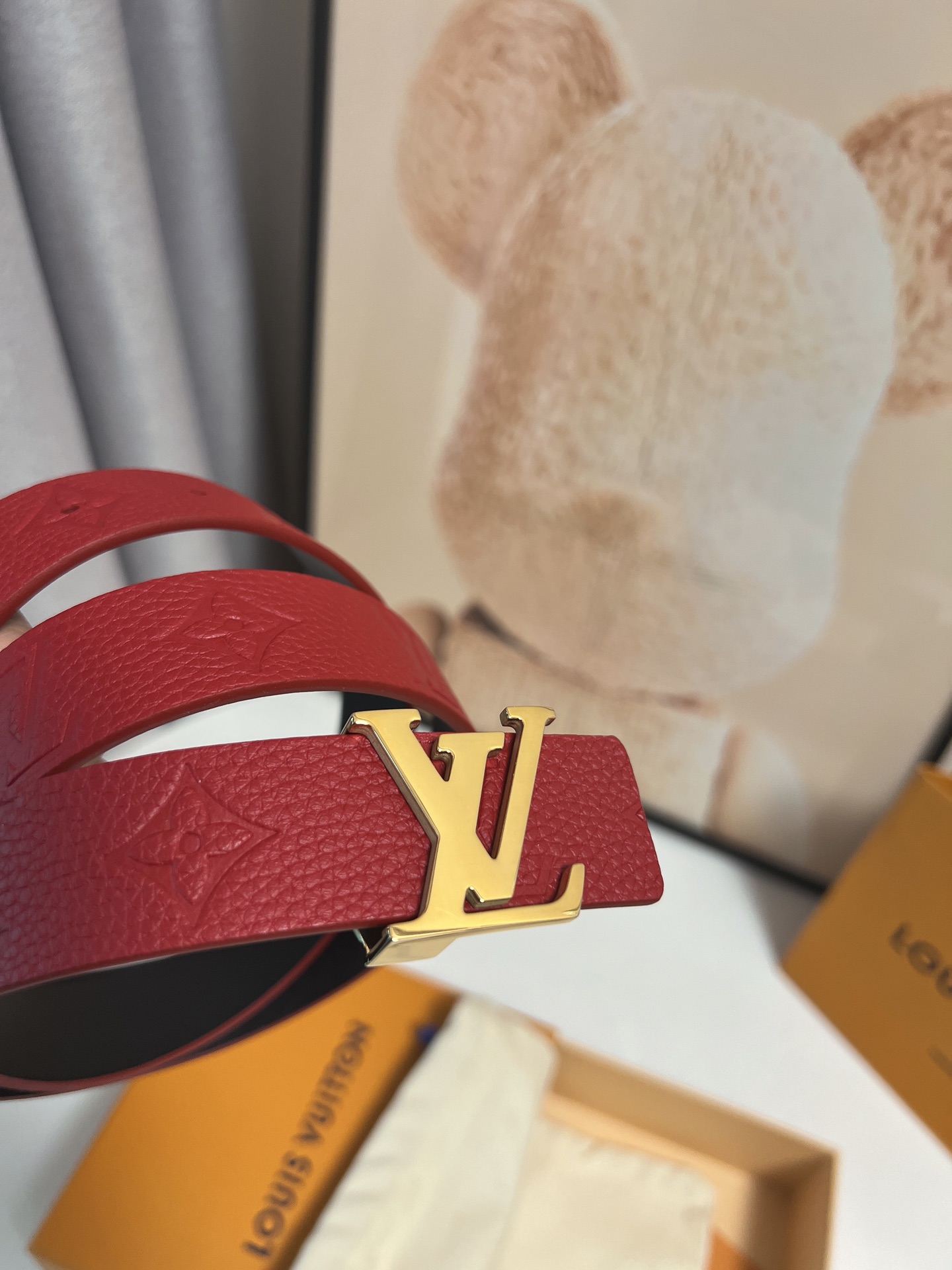 Louis Vuitton Female Basic Belt Cow Leather 13514-m-l