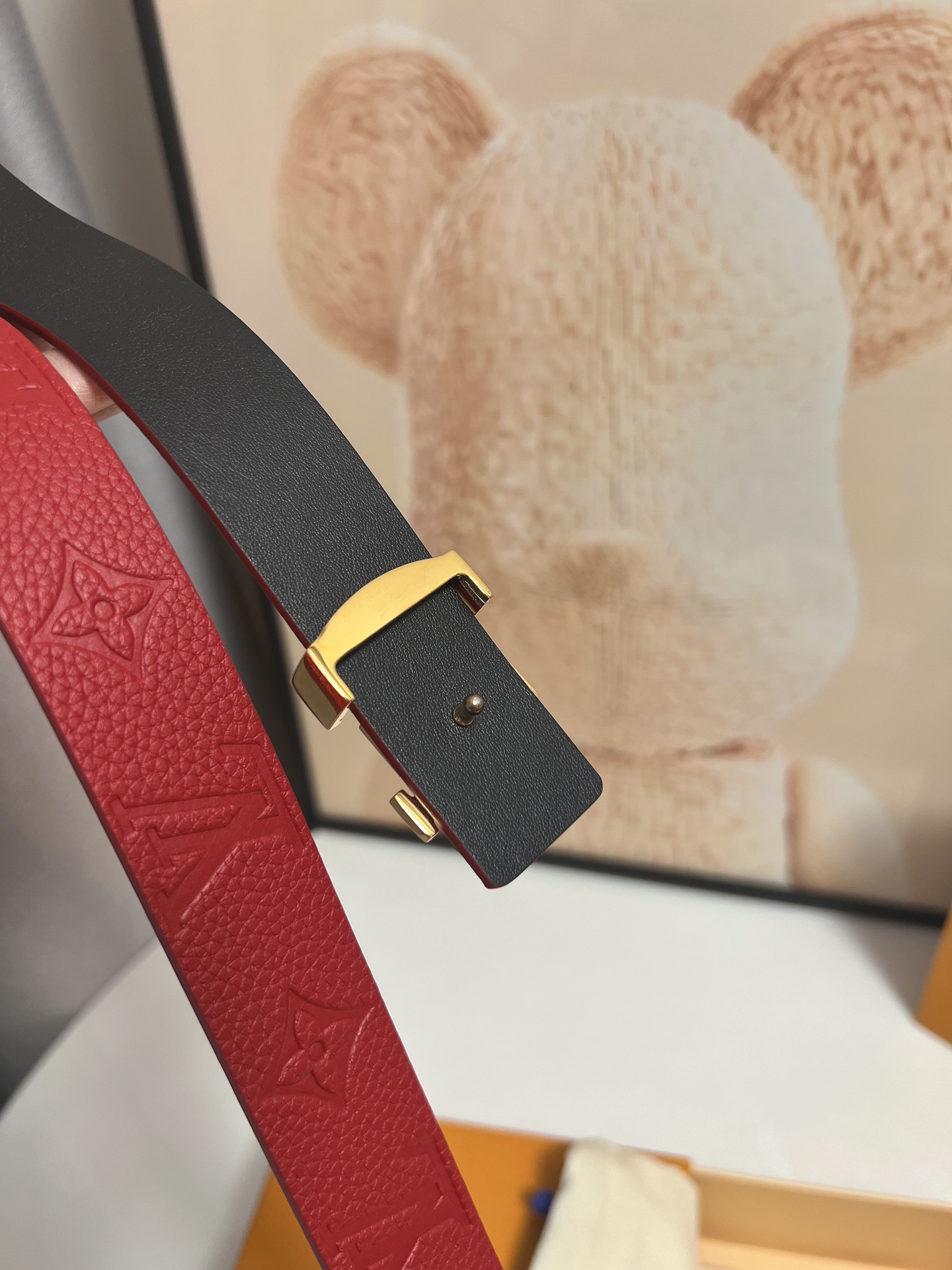 Louis Vuitton Female Basic Belt Cow Leather 13514-m-l