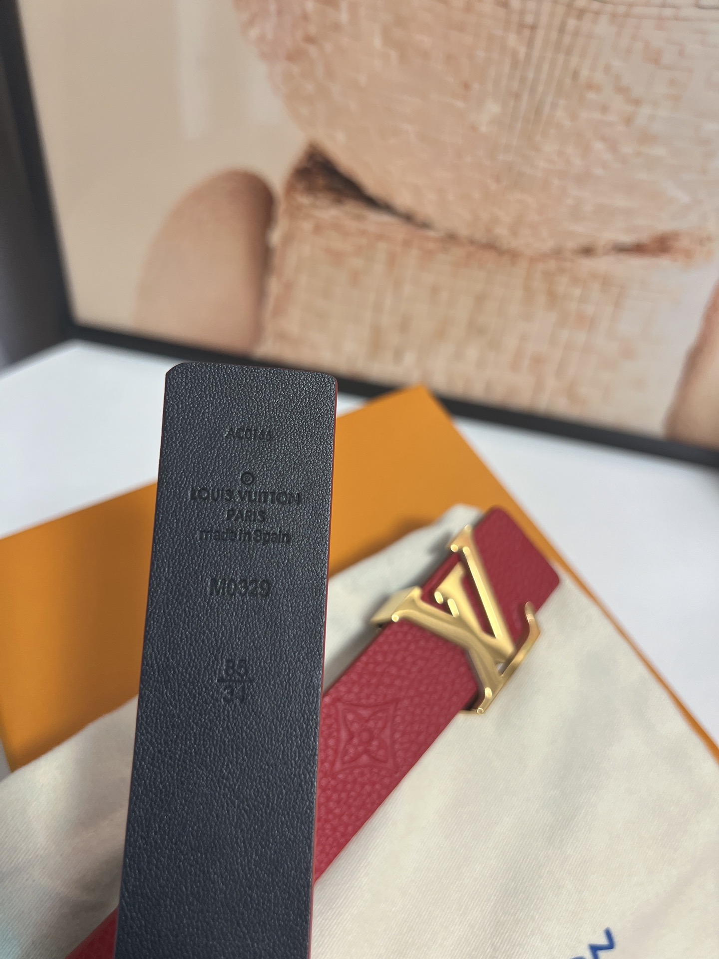 Louis Vuitton Female Basic Belt Cow Leather 13514-m-l