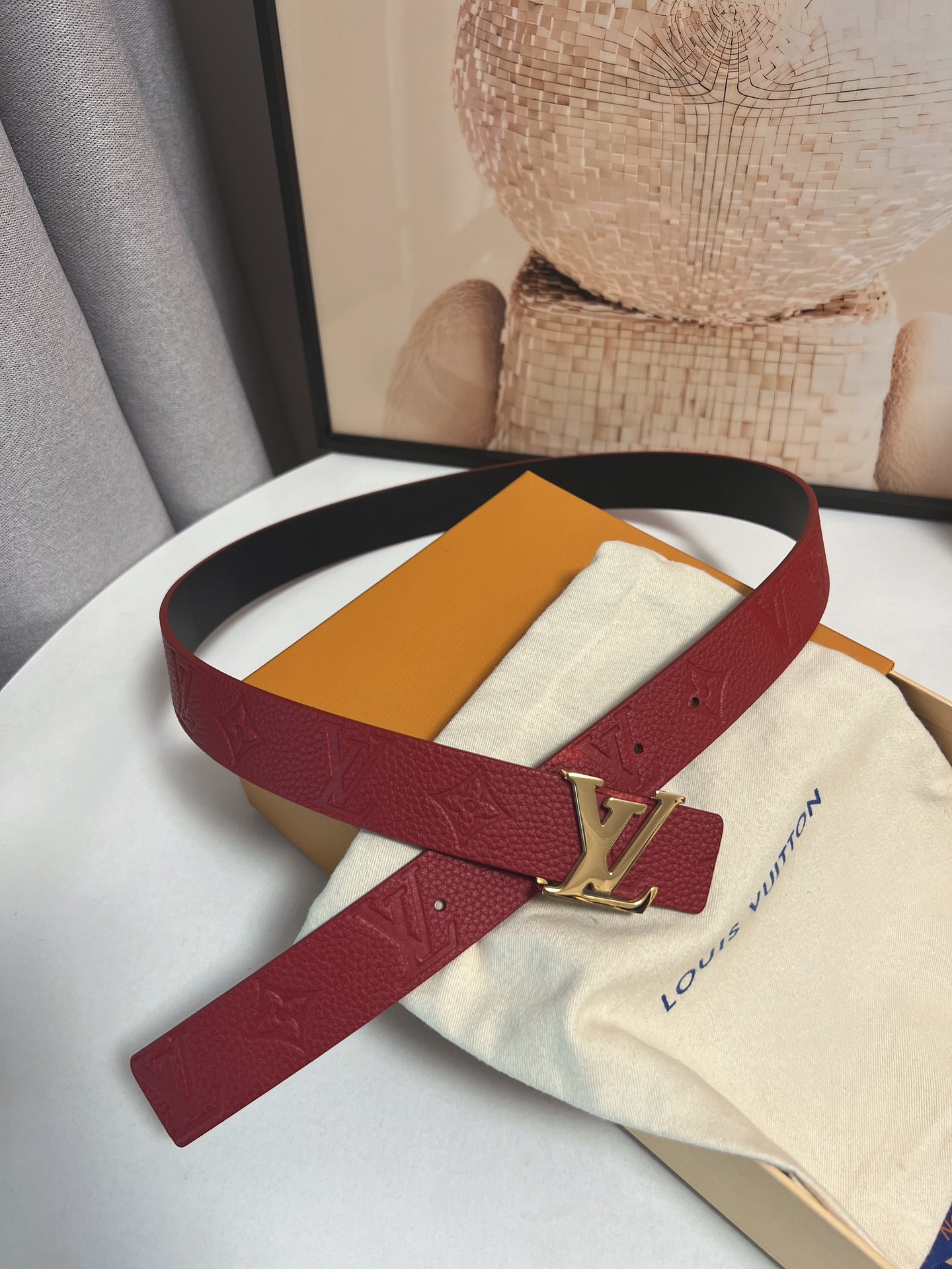 Louis Vuitton Female Basic Belt Cow Leather 13514-m-l