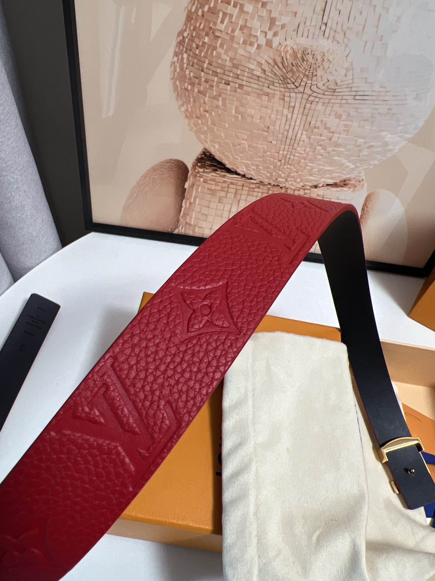 Louis Vuitton Female Basic Belt Cow Leather 13514-m-l