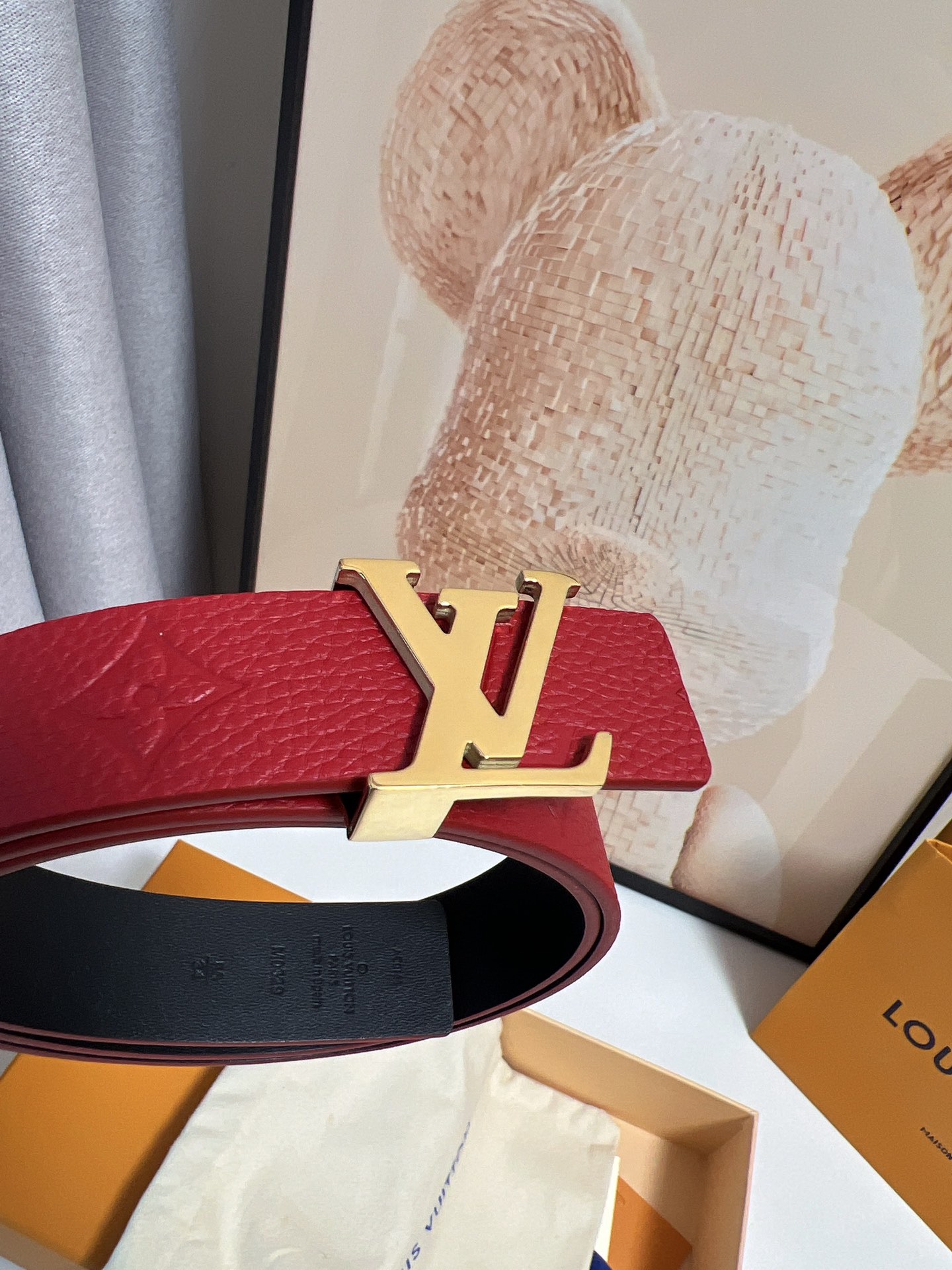 Louis Vuitton Female Basic Belt Cow Leather 13514-m-l
