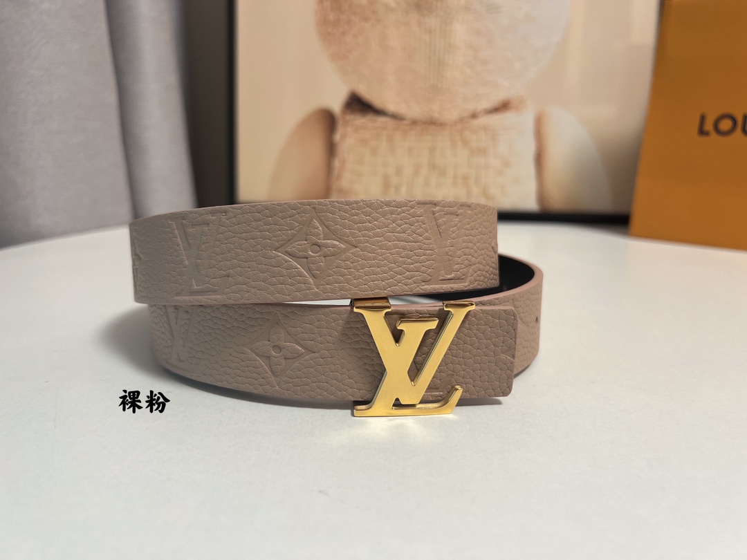 Louis Vuitton Female Basic Belt Cow Leather 13514-m-l
