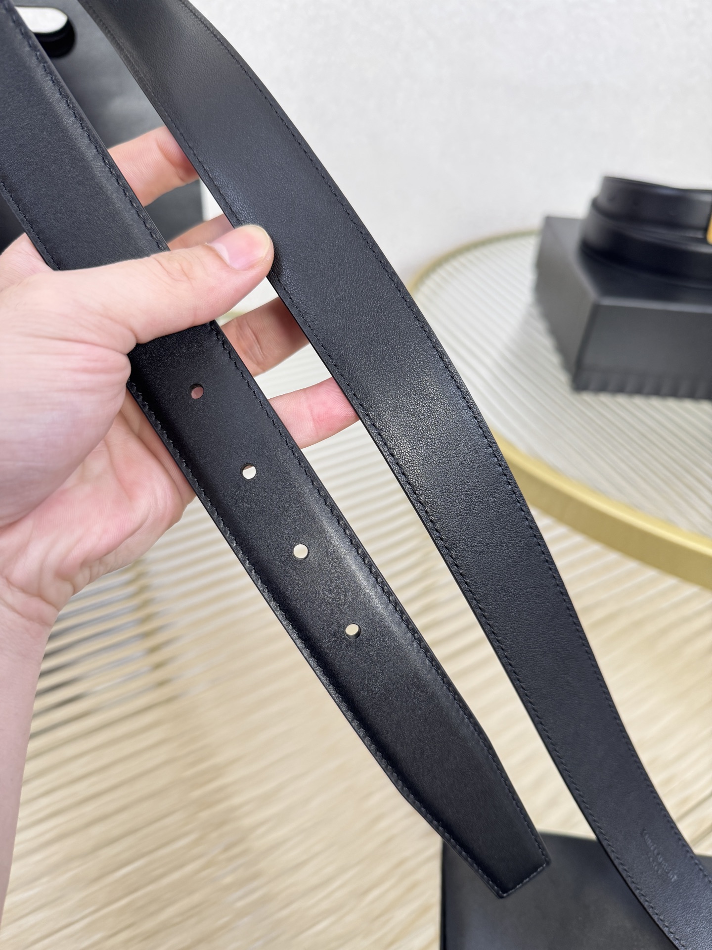 Saint Laurent Female Leather Belt S-m-l