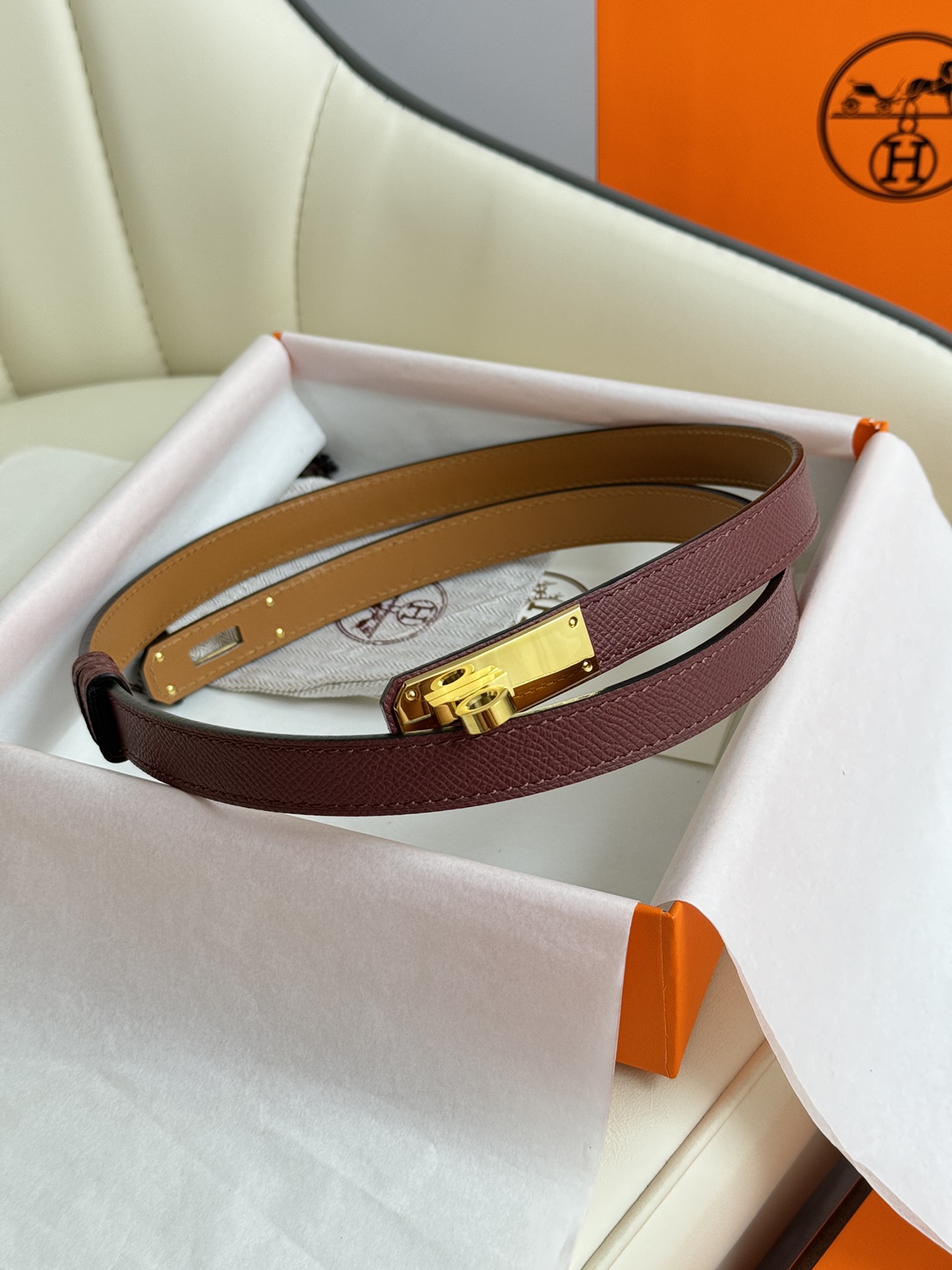 Hermès Female Basic Belt Adjustable 8mm