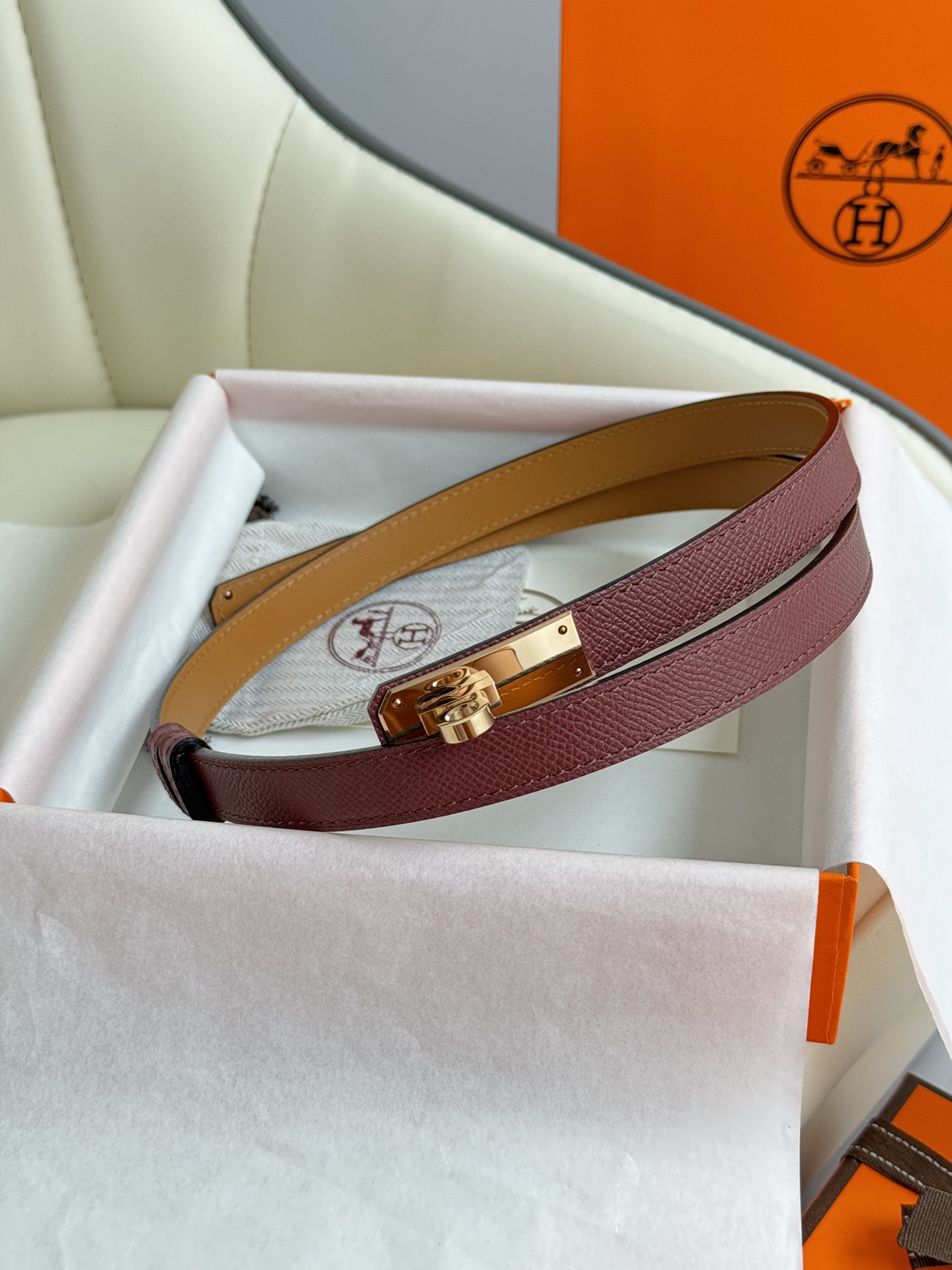 Hermès Female Basic Belt Adjustable 8mm