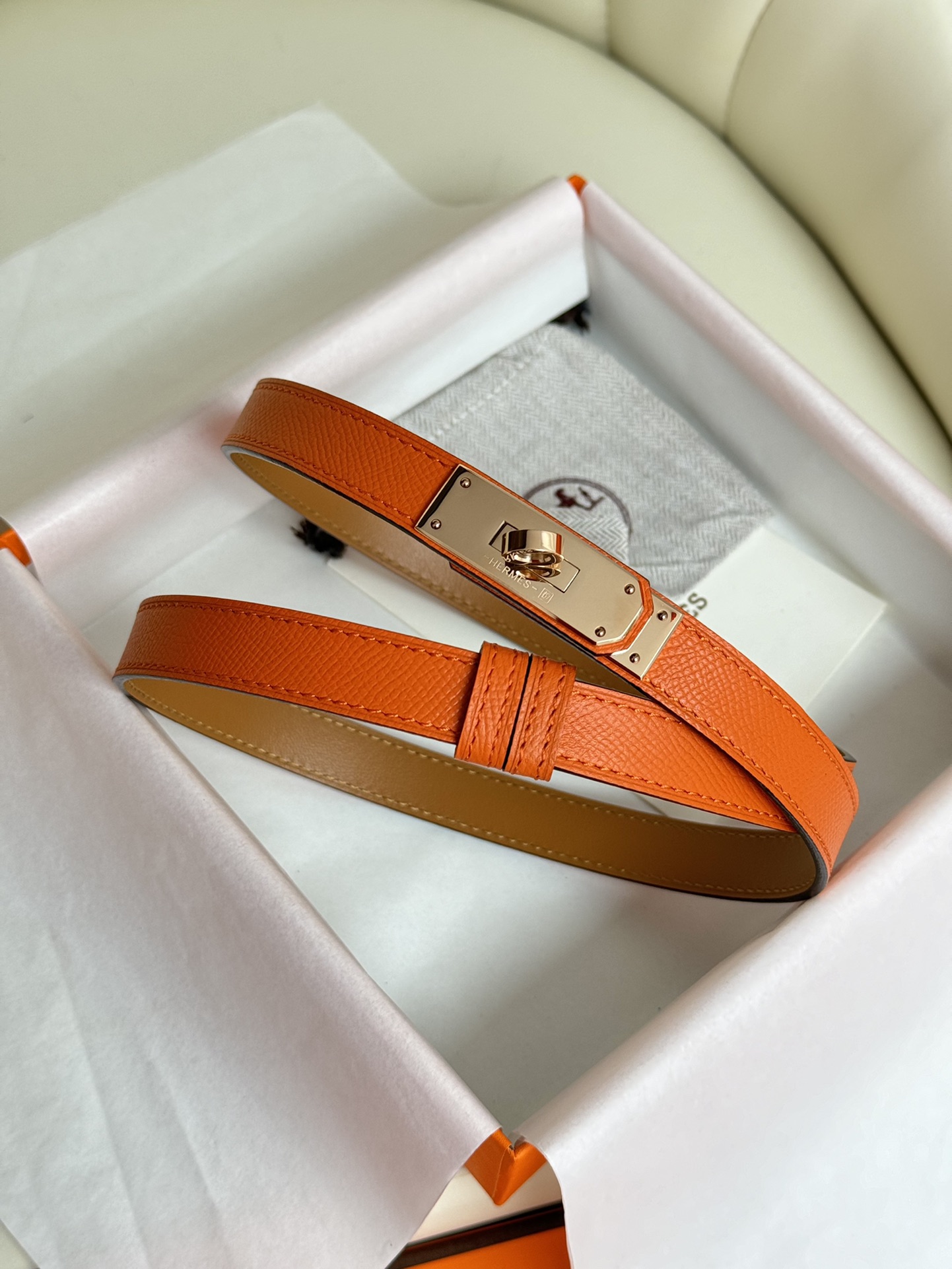 Hermès Female Basic Belt Adjustable 8mm