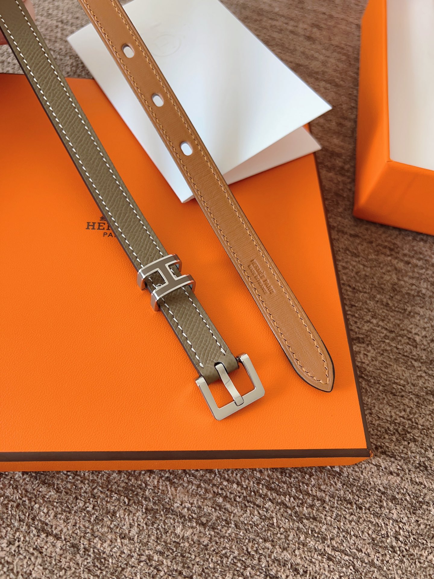 Hermès Female Leather Belt 15mm-13514-l