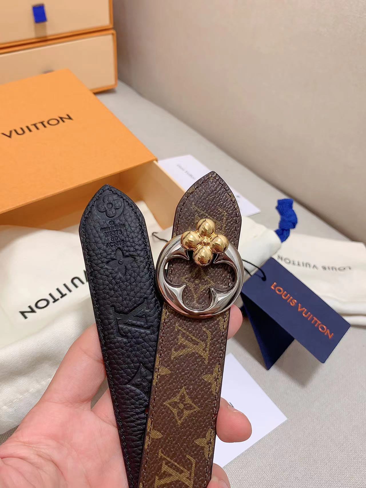 Louis Vuitton Female Basic Belt Cow Leather 13514-s-m-l