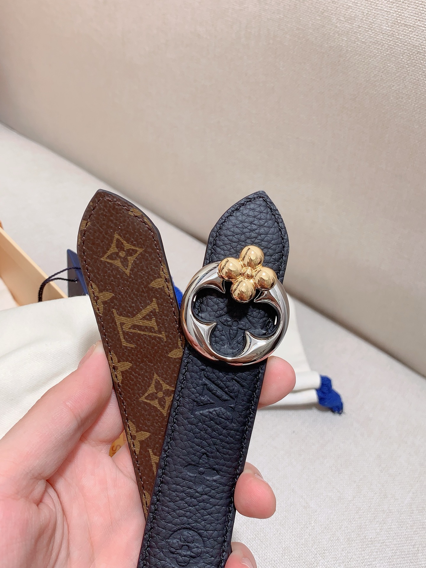 Louis Vuitton Female Basic Belt Cow Leather S-m-l