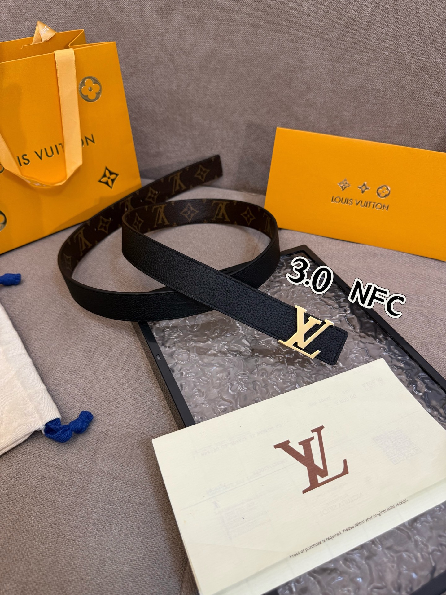 Louis Vuitton Female Basic Belt Cow Leather S-m-l