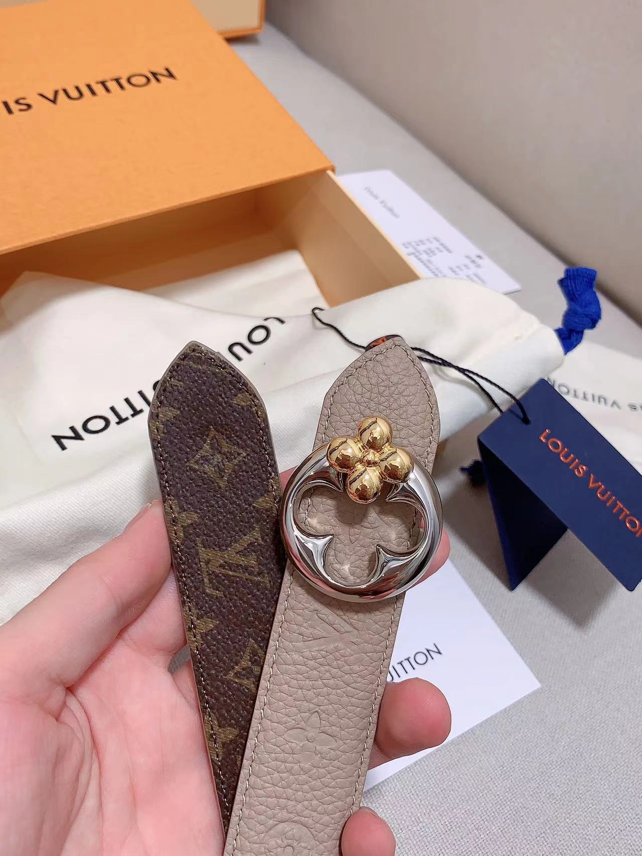 Louis Vuitton Female Basic Belt Cow Leather 13514-s-m-l