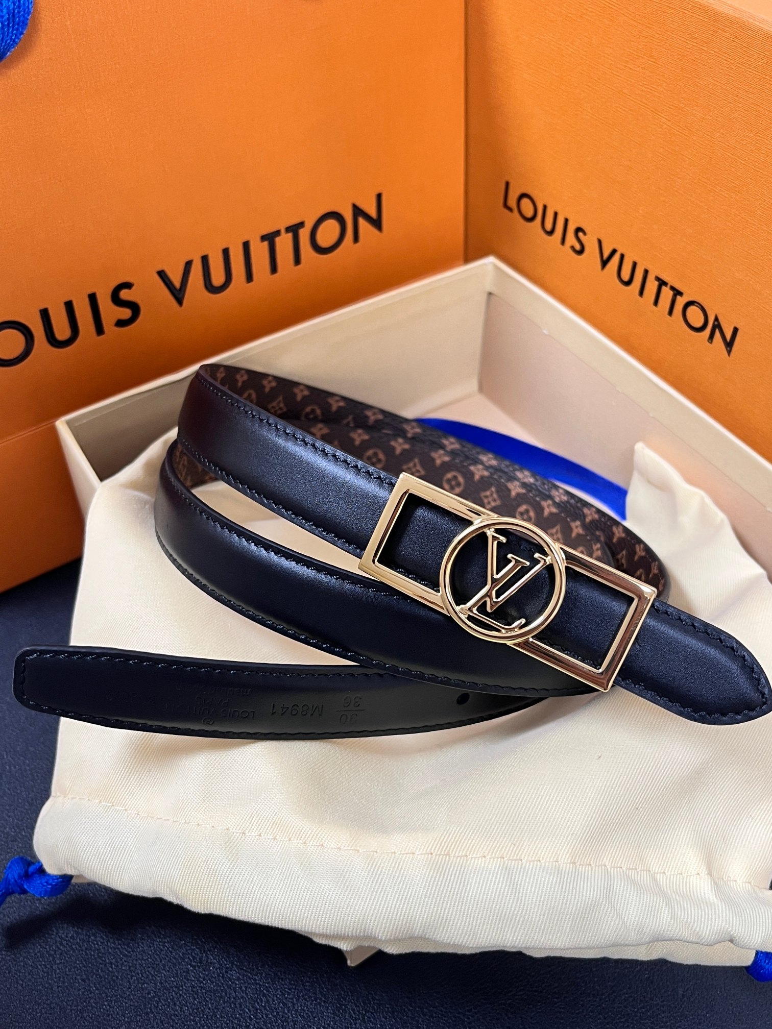 Louis Vuitton Female Basic Belt Cow Leather M