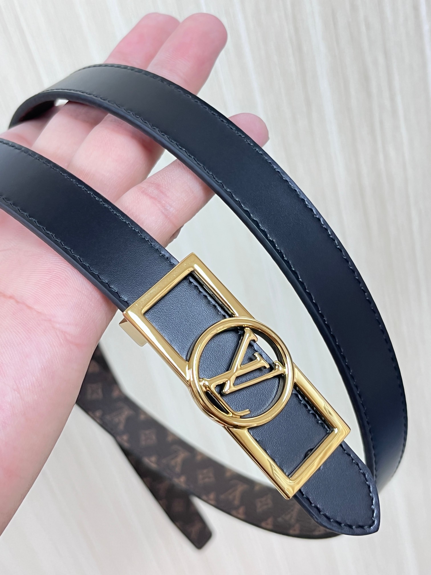 Louis Vuitton Female Basic Belt Cow Leather M