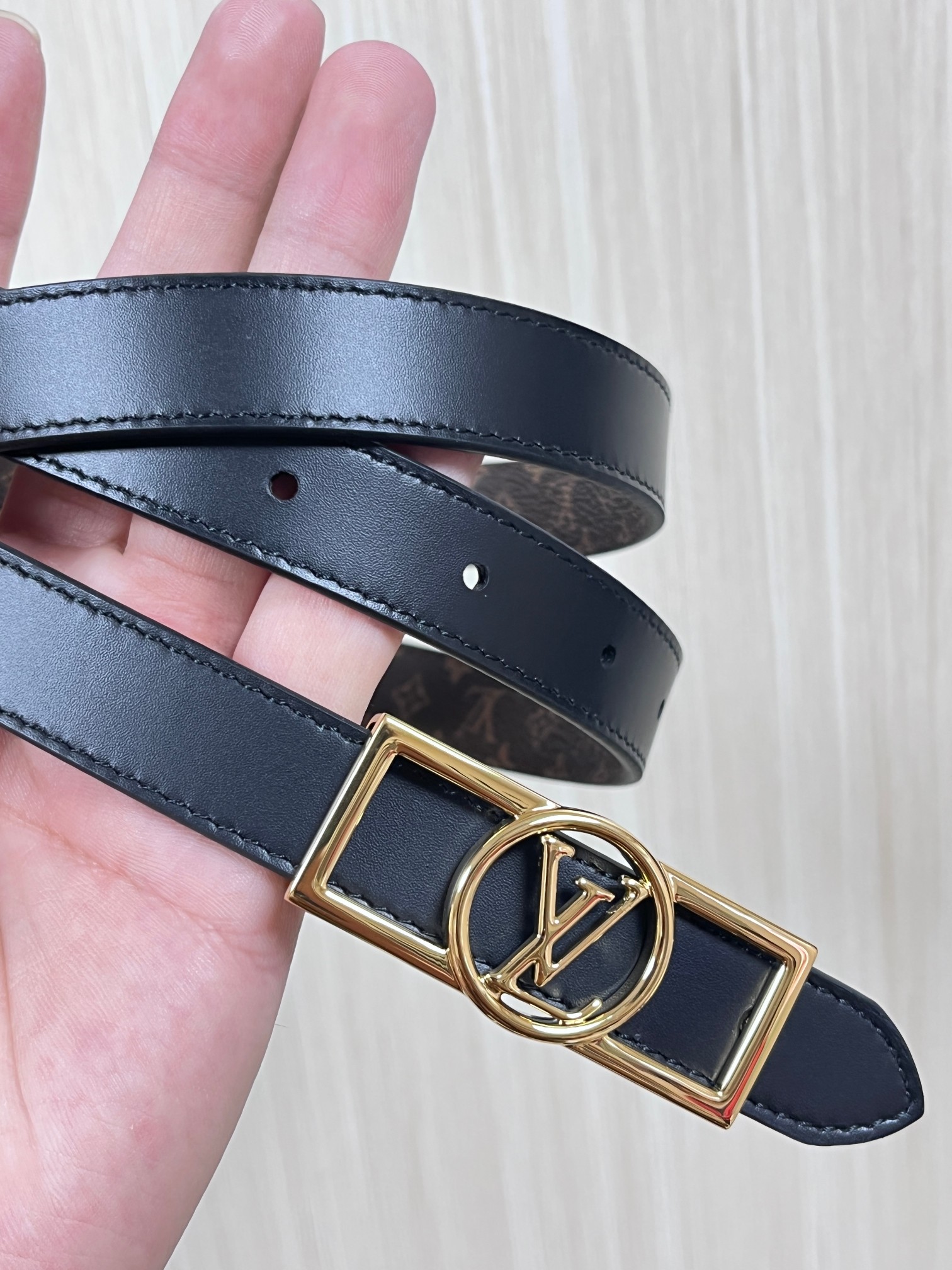 Louis Vuitton Female Basic Belt Cow Leather M