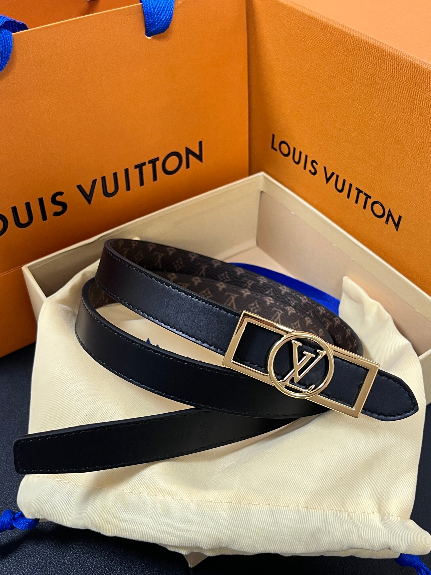 Louis Vuitton Female Basic Belt Cow Leather M
