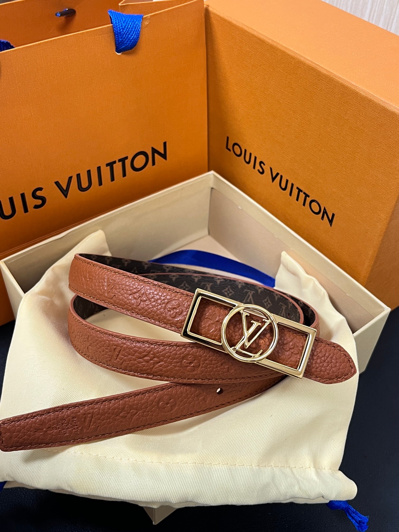 Louis Vuitton Female Basic Belt Cow Leather M