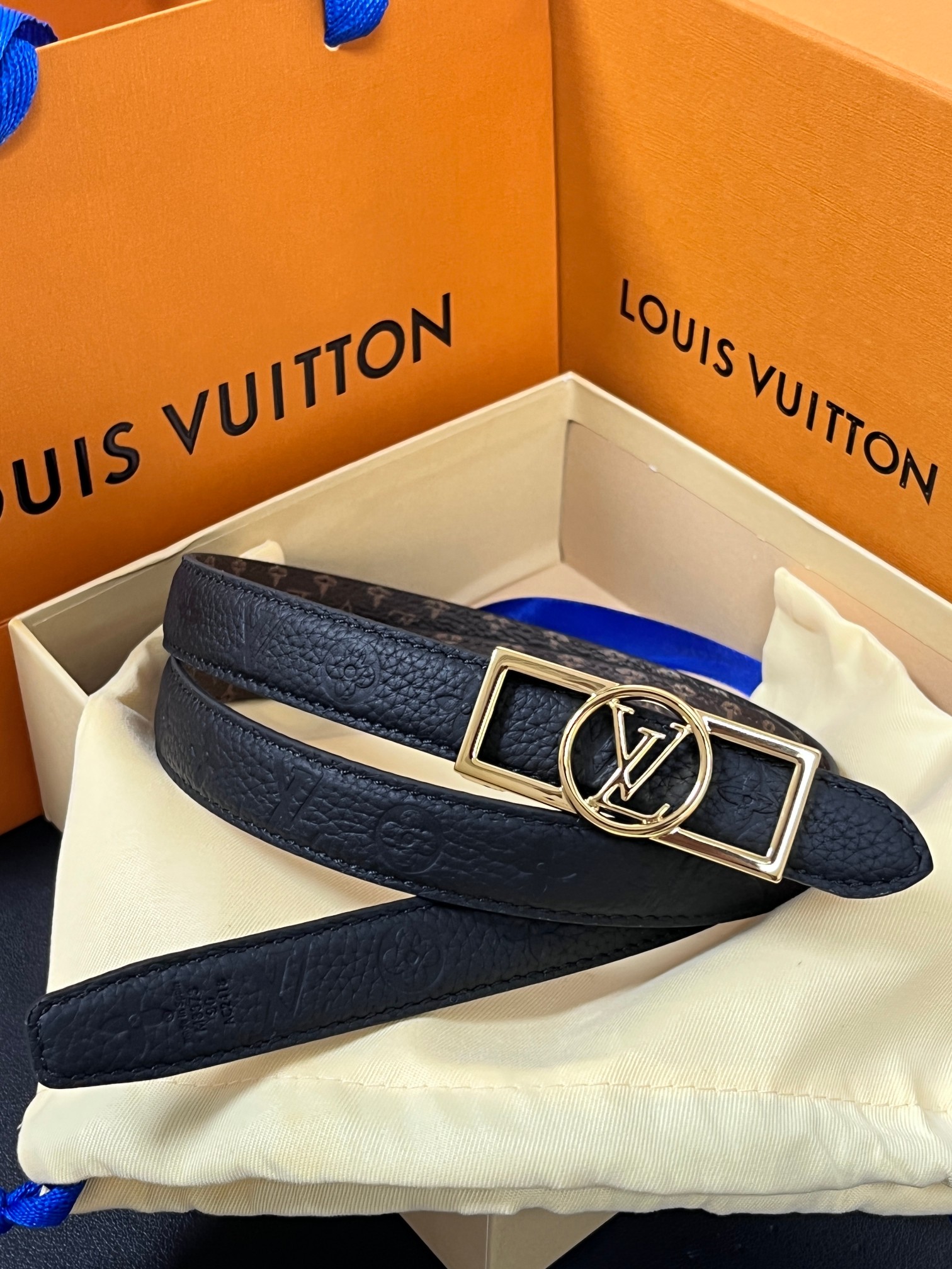 Louis Vuitton Female Basic Belt Cow Leather M