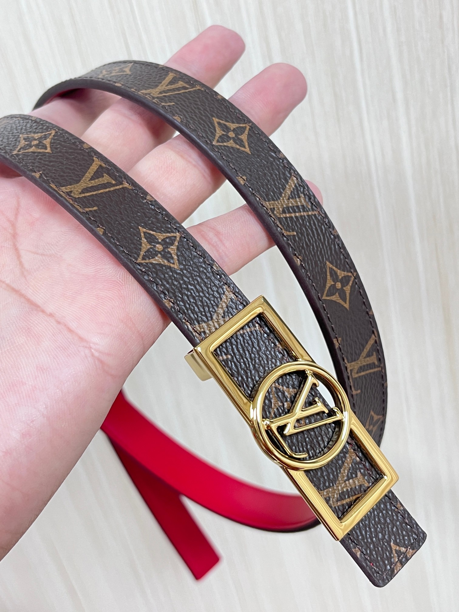 Louis Vuitton Female Basic Belt Cow Leather M