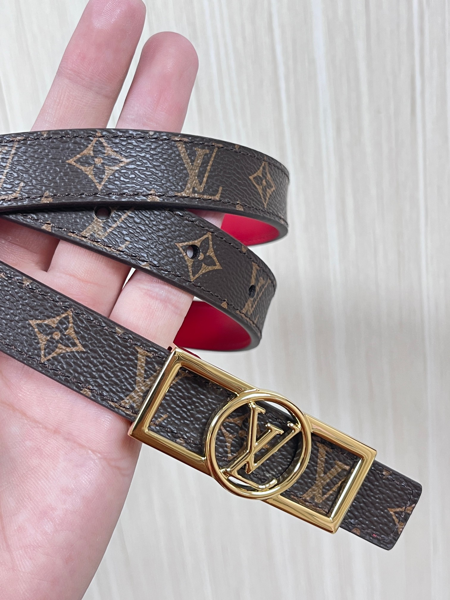 Louis Vuitton Female Basic Belt Cow Leather M