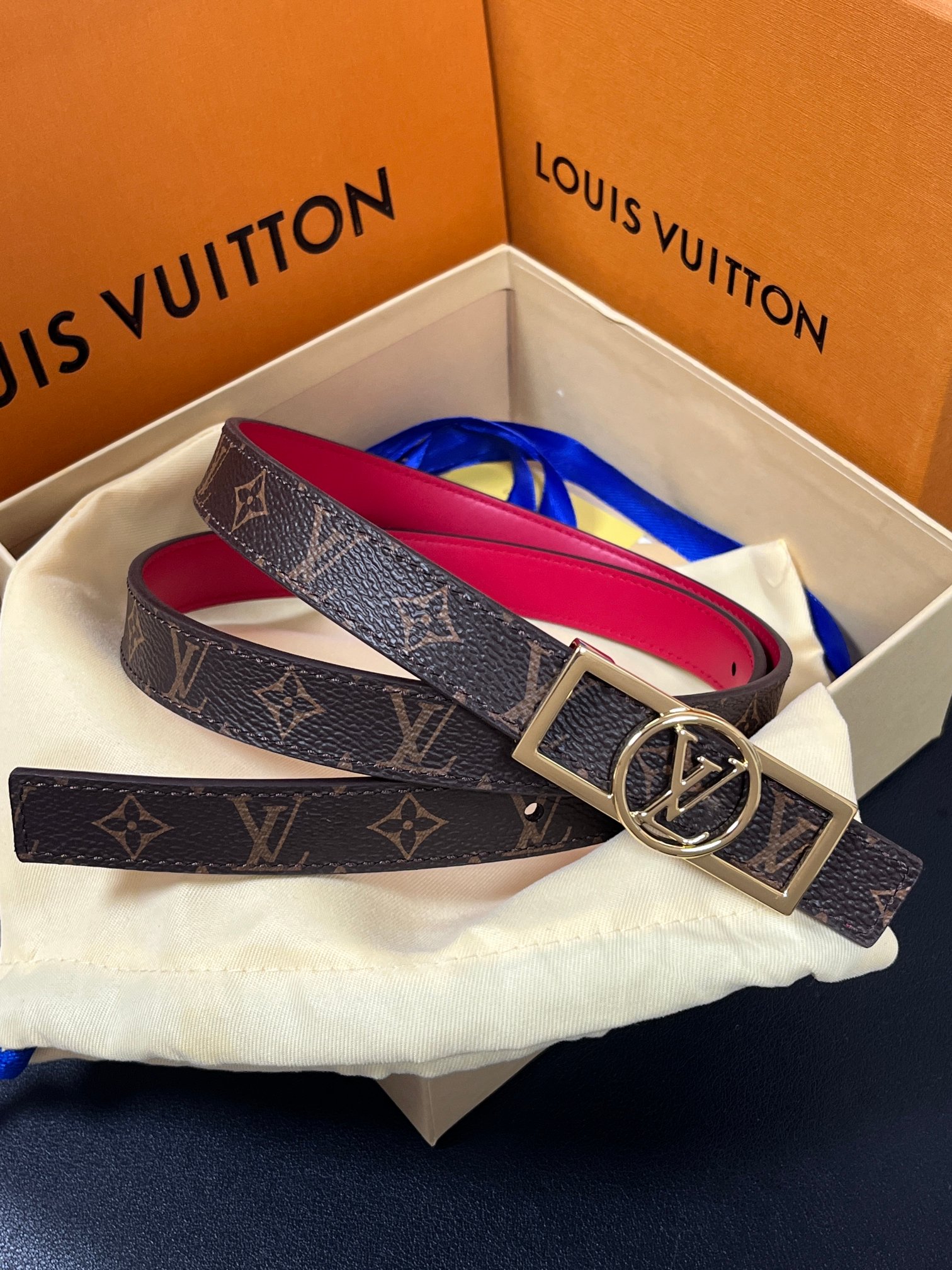 Louis Vuitton Female Basic Belt Cow Leather M