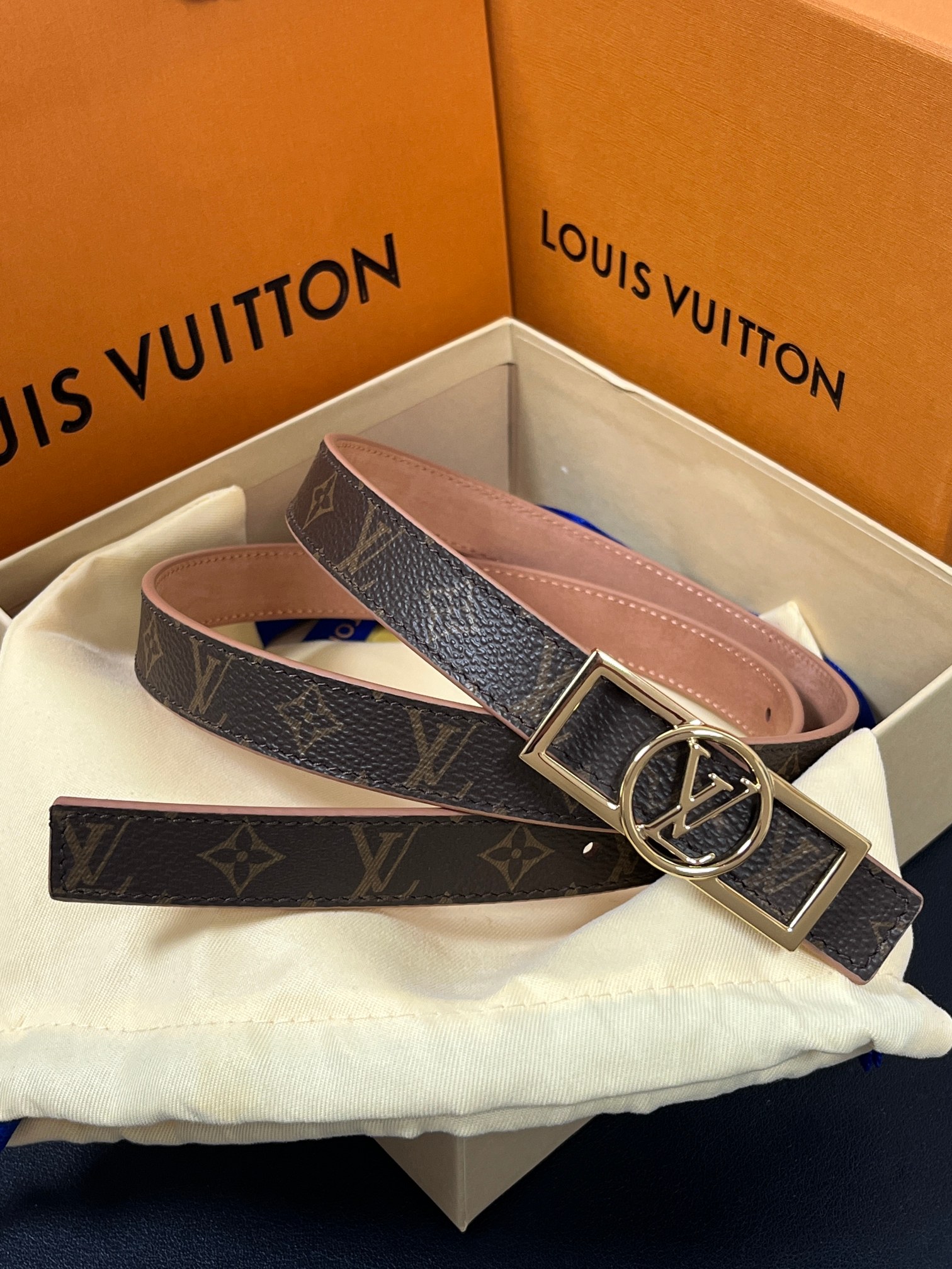 Louis Vuitton Female Basic Belt Cow Leather M