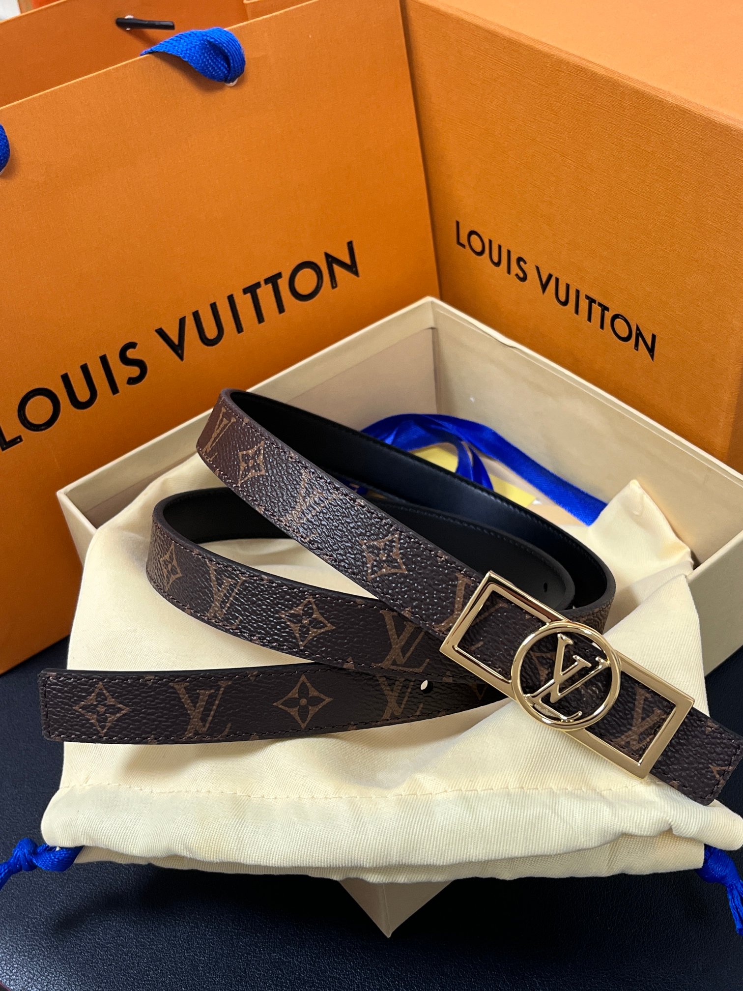 Louis Vuitton Female Basic Belt Cow Leather M