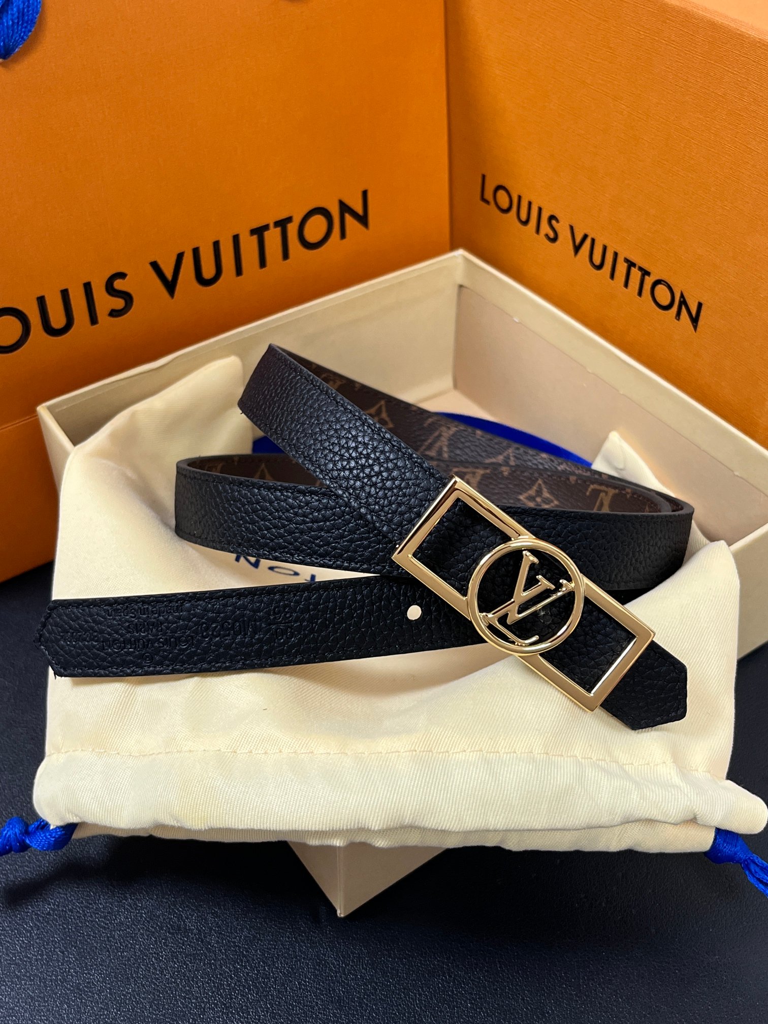 Louis Vuitton Female Basic Belt Cow Leather M